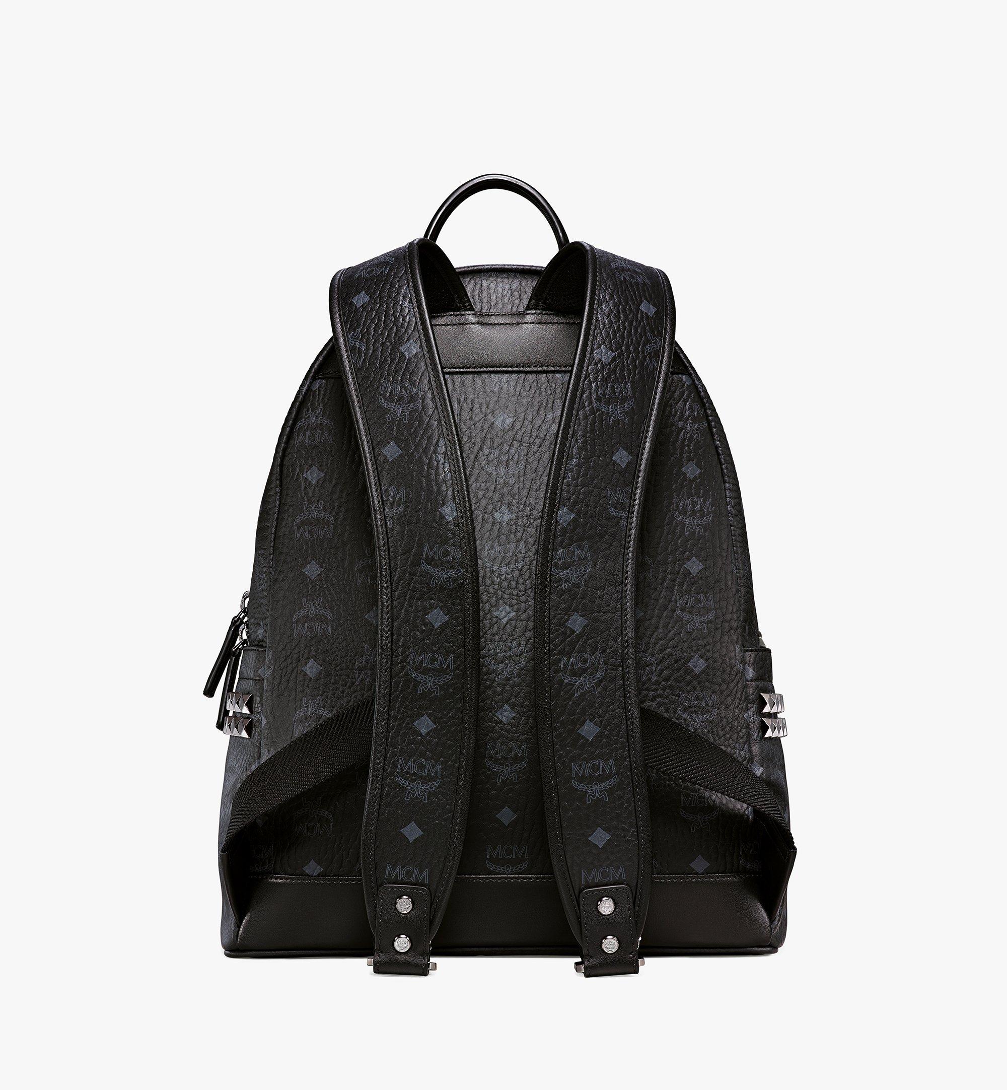 Medium Stark Side Studs Backpack in Visetos Black | MCM ®JP