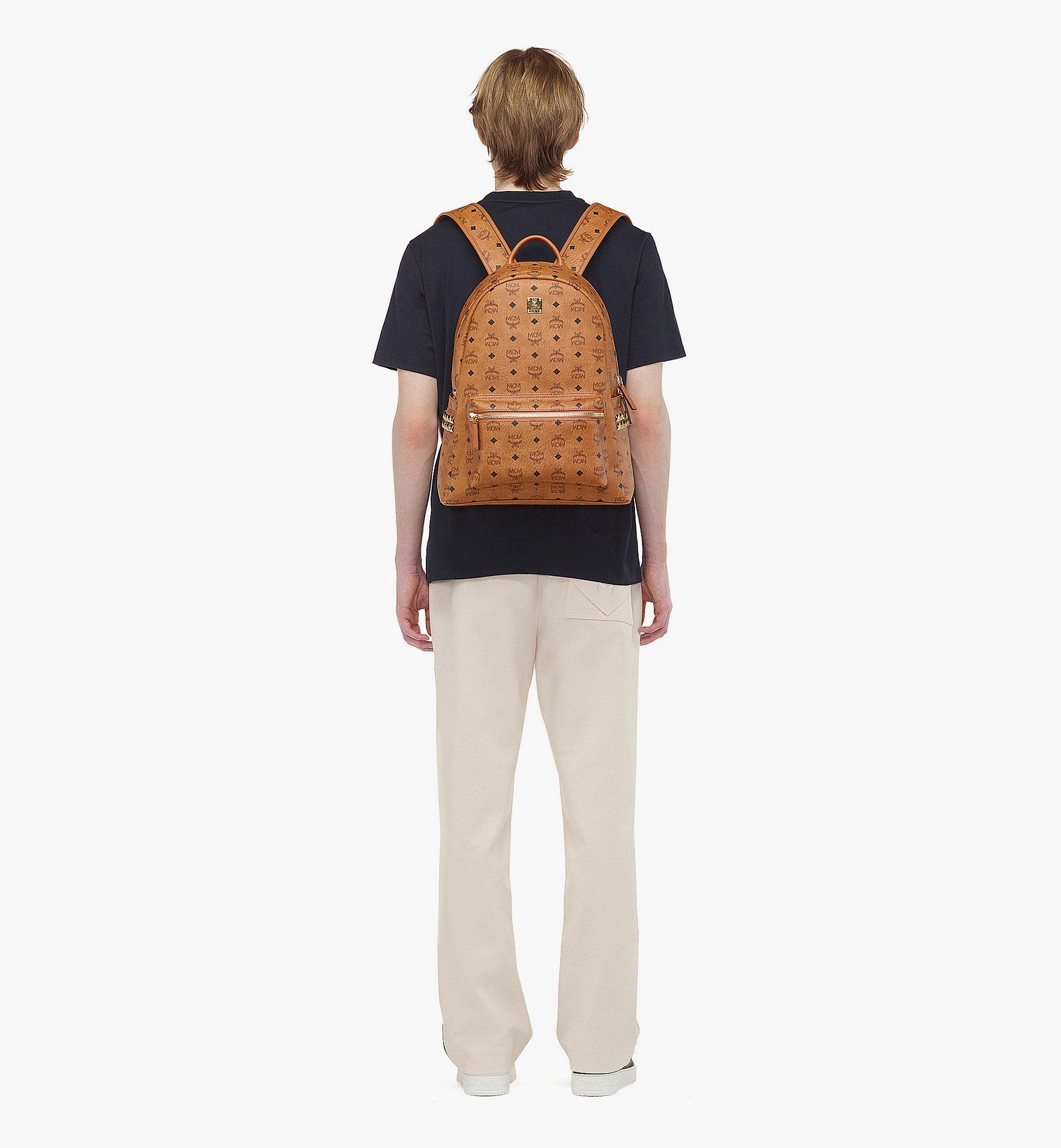 Medium Stark Backpack in Visetos Cognac