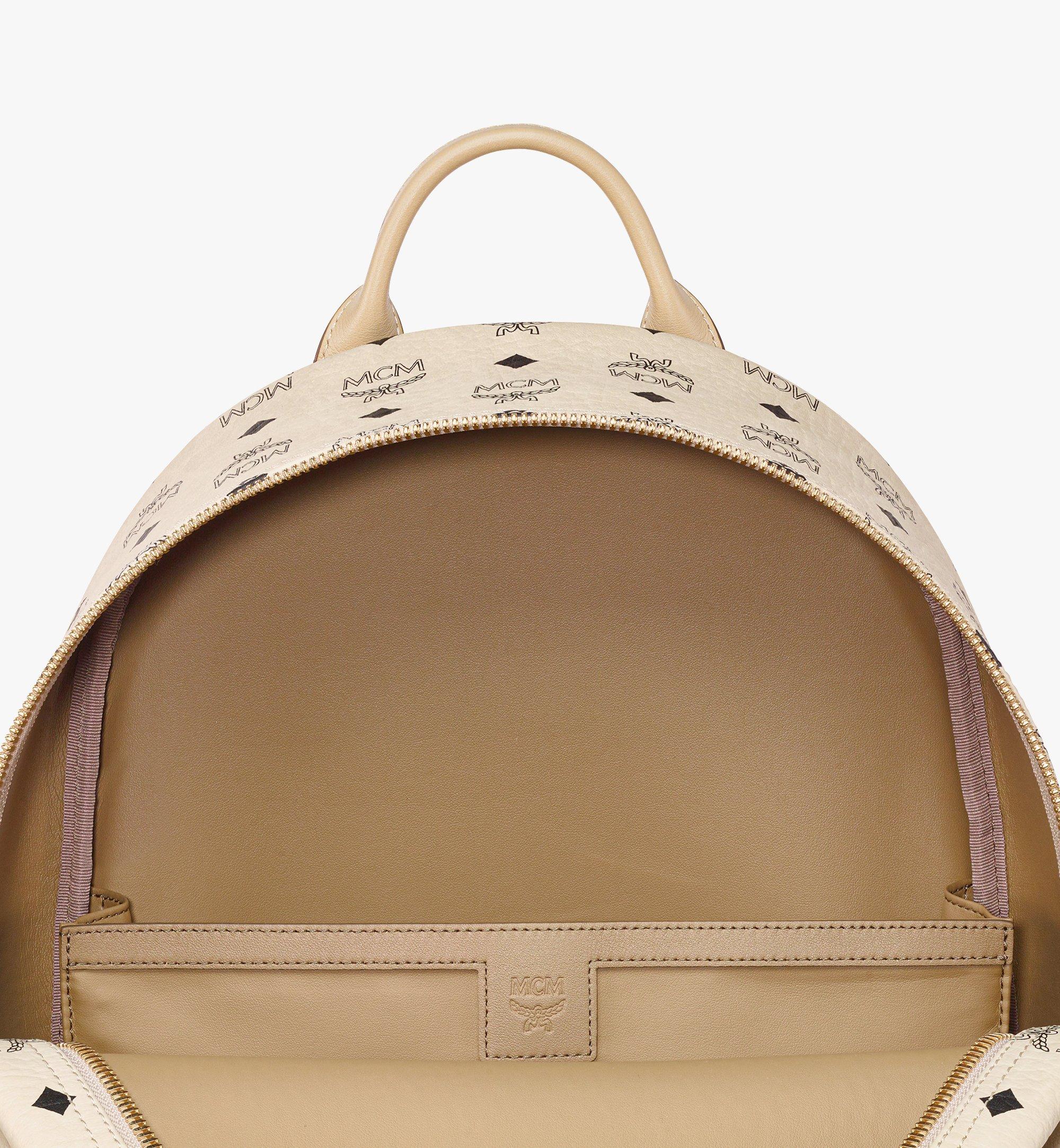 Medium Stark Side Studs Backpack in Visetos Beige | MCM ®JP