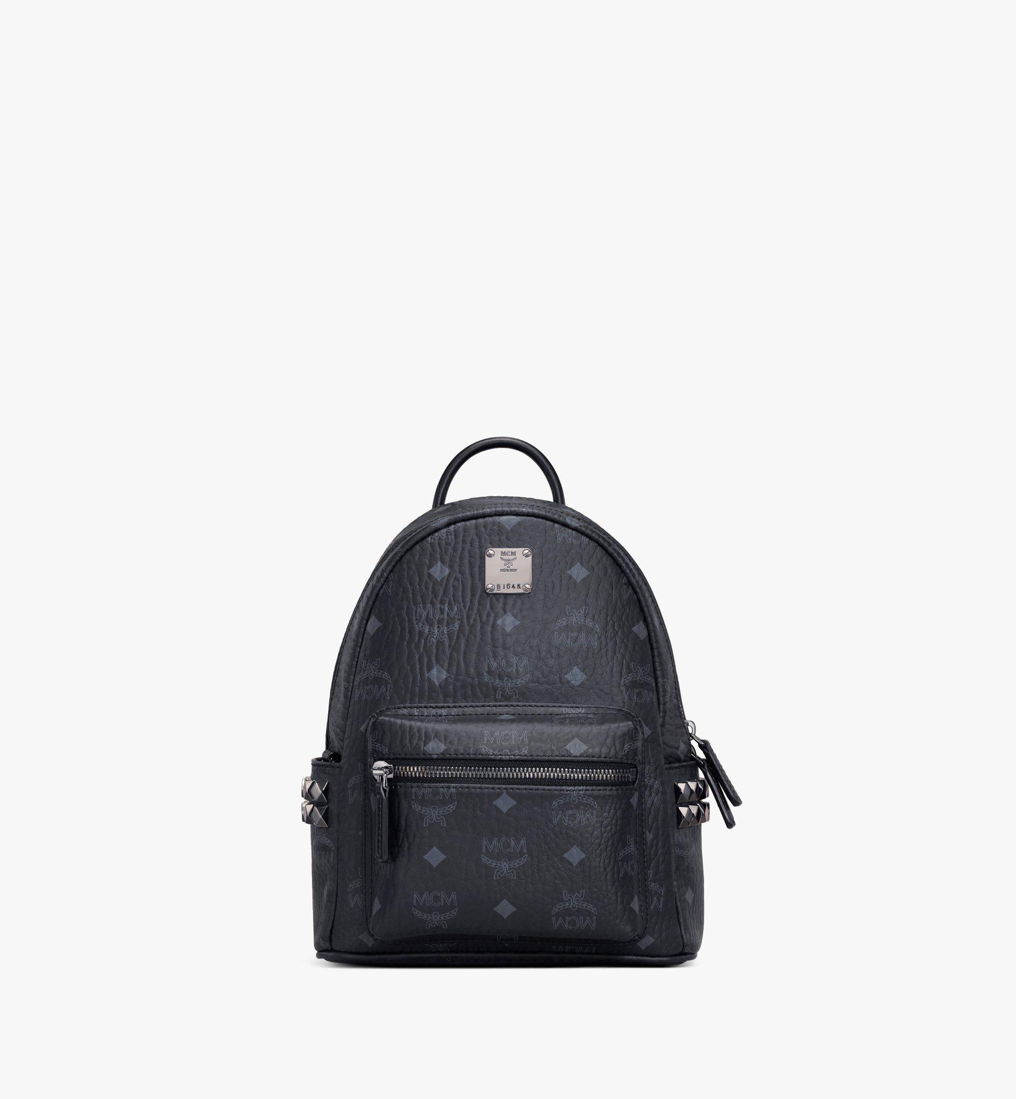 Mini Stark Side Studs Backpack in Visetos Black MCM FR