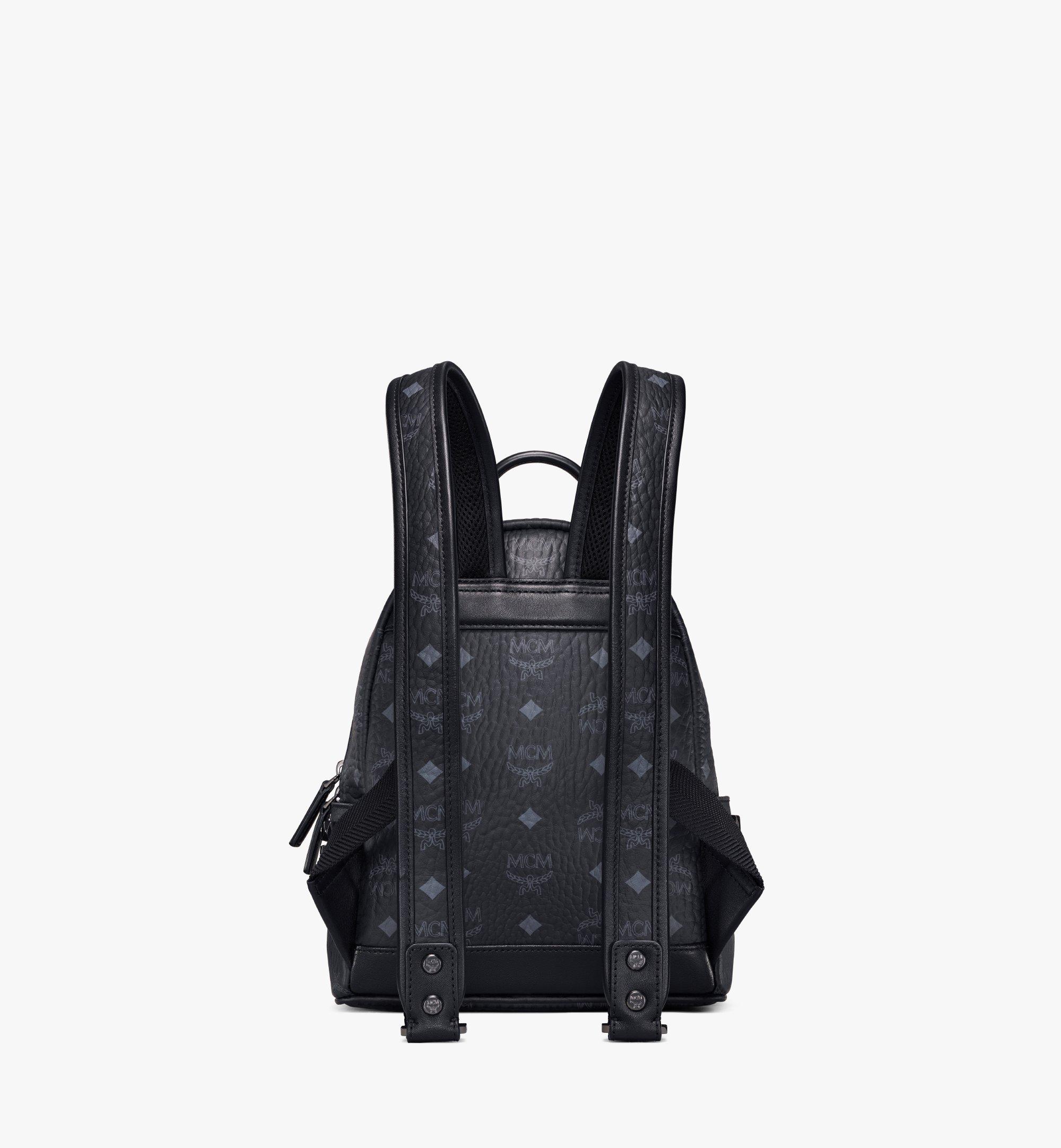 MCM Stark Side Studs Backpack in Visetos Black MMKAAVE10BK001 Alternate View 3