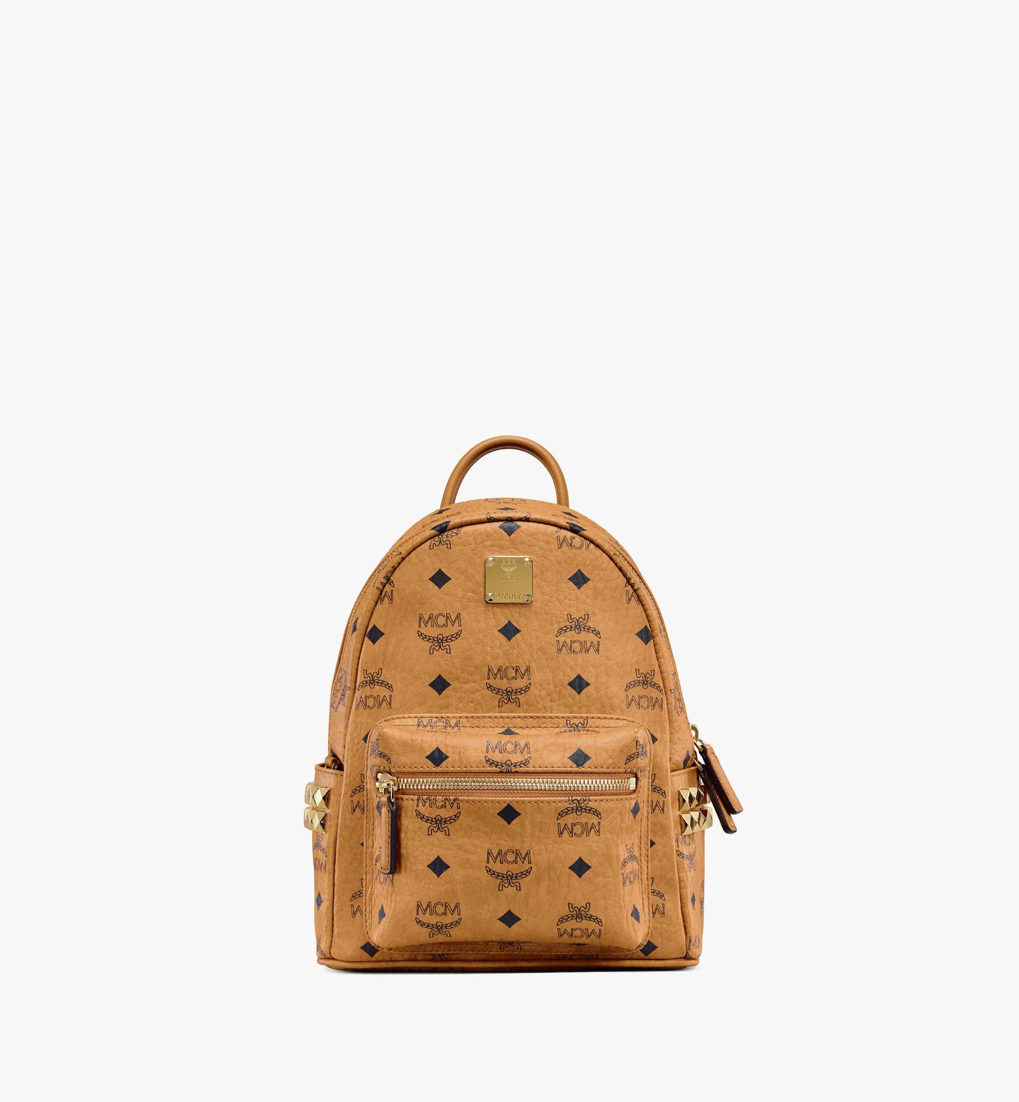 Mini Stark Side Studs Backpack in Visetos Cognac | MCM ®CA