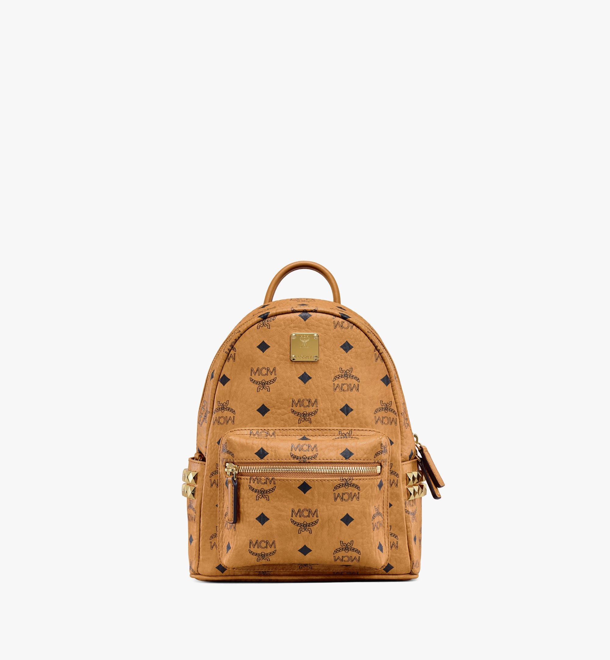 Mini Stark Side Studs Backpack in Visetos Cognac | MCM ®JP