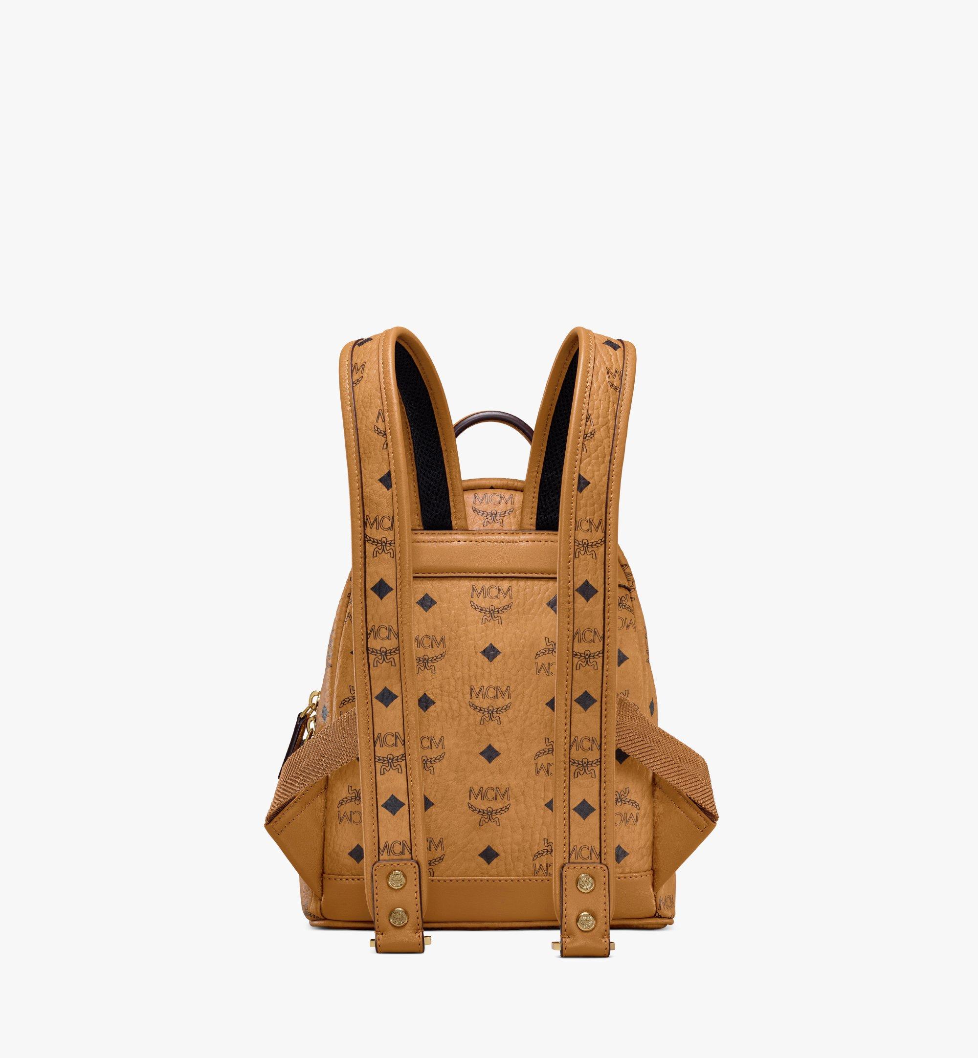 Mini Stark Side Studs Backpack in Visetos Cognac | MCM ®CA