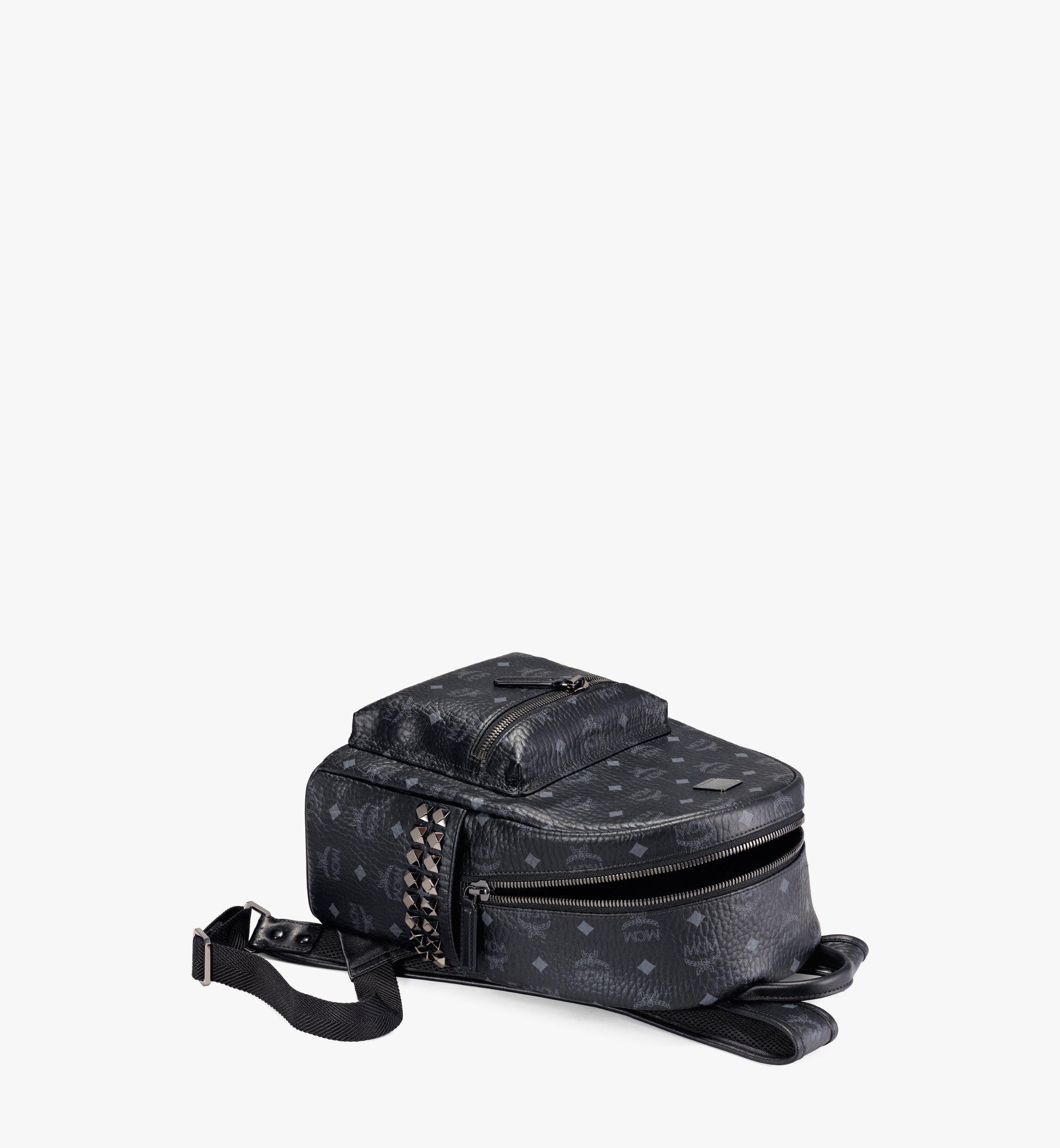 SMALL Stark Side Studs Backpack in Visetos Black | MCM ®JP