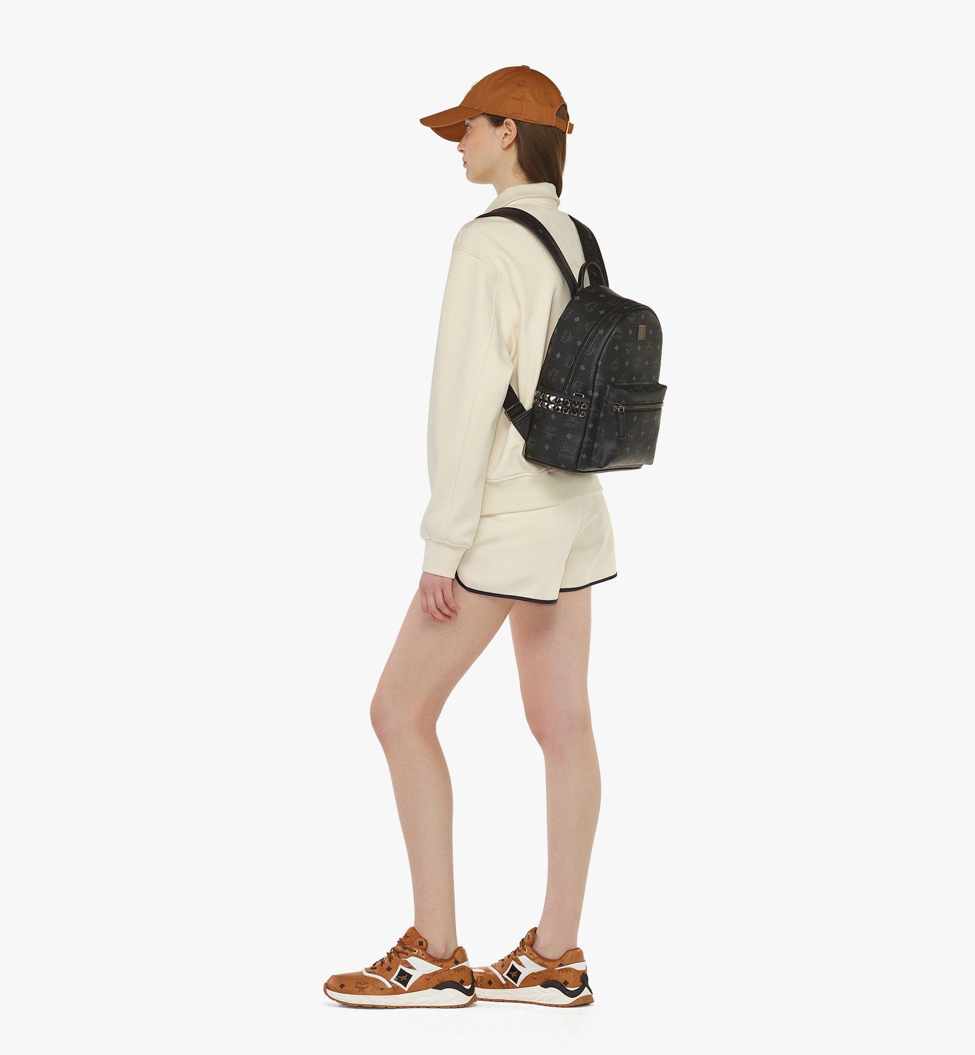 Small Stark Side Studs Backpack in Visetos Black | MCM ®JP