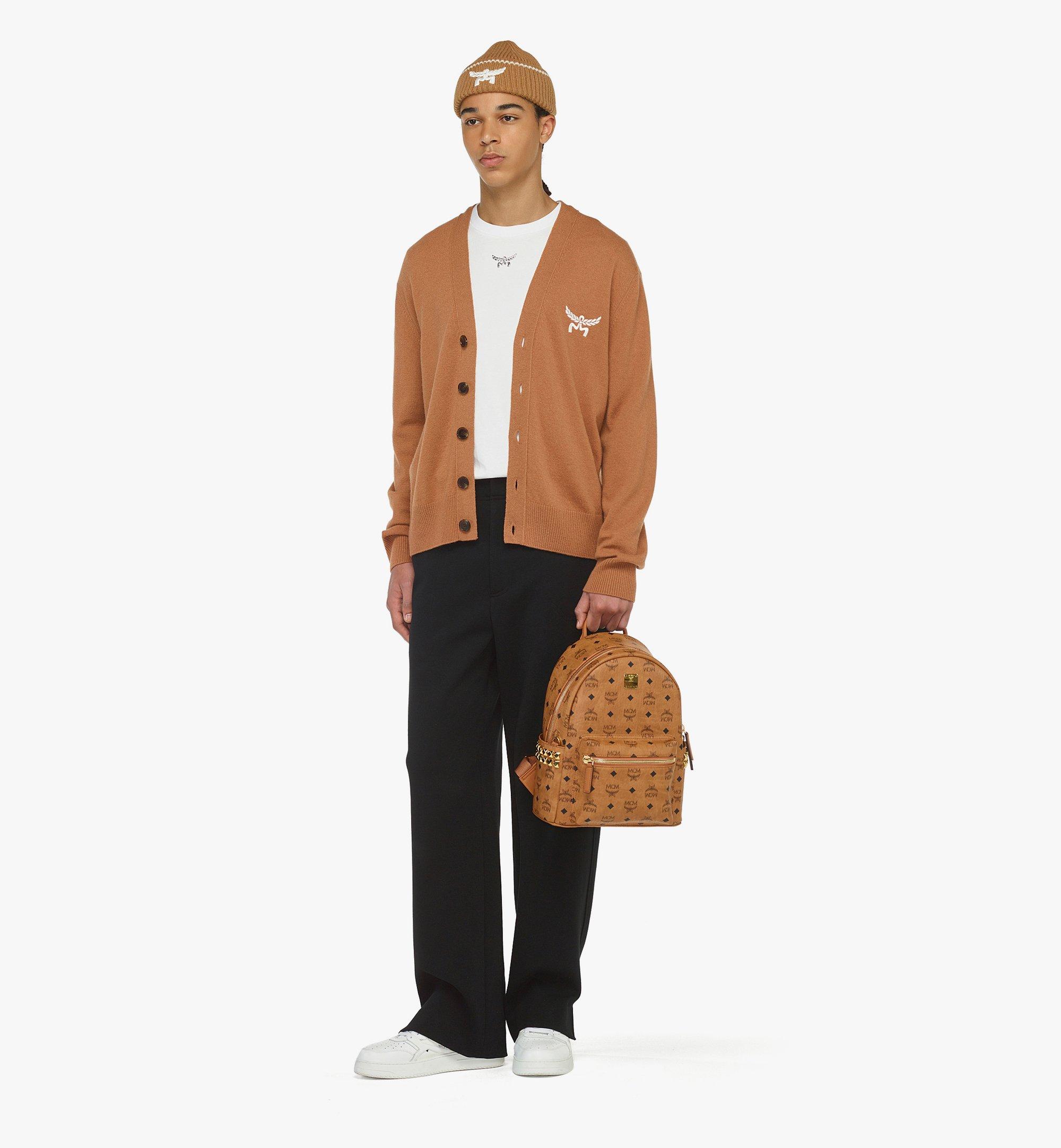 Small Stark Side Studs Backpack in Visetos Cognac | MCM ®US