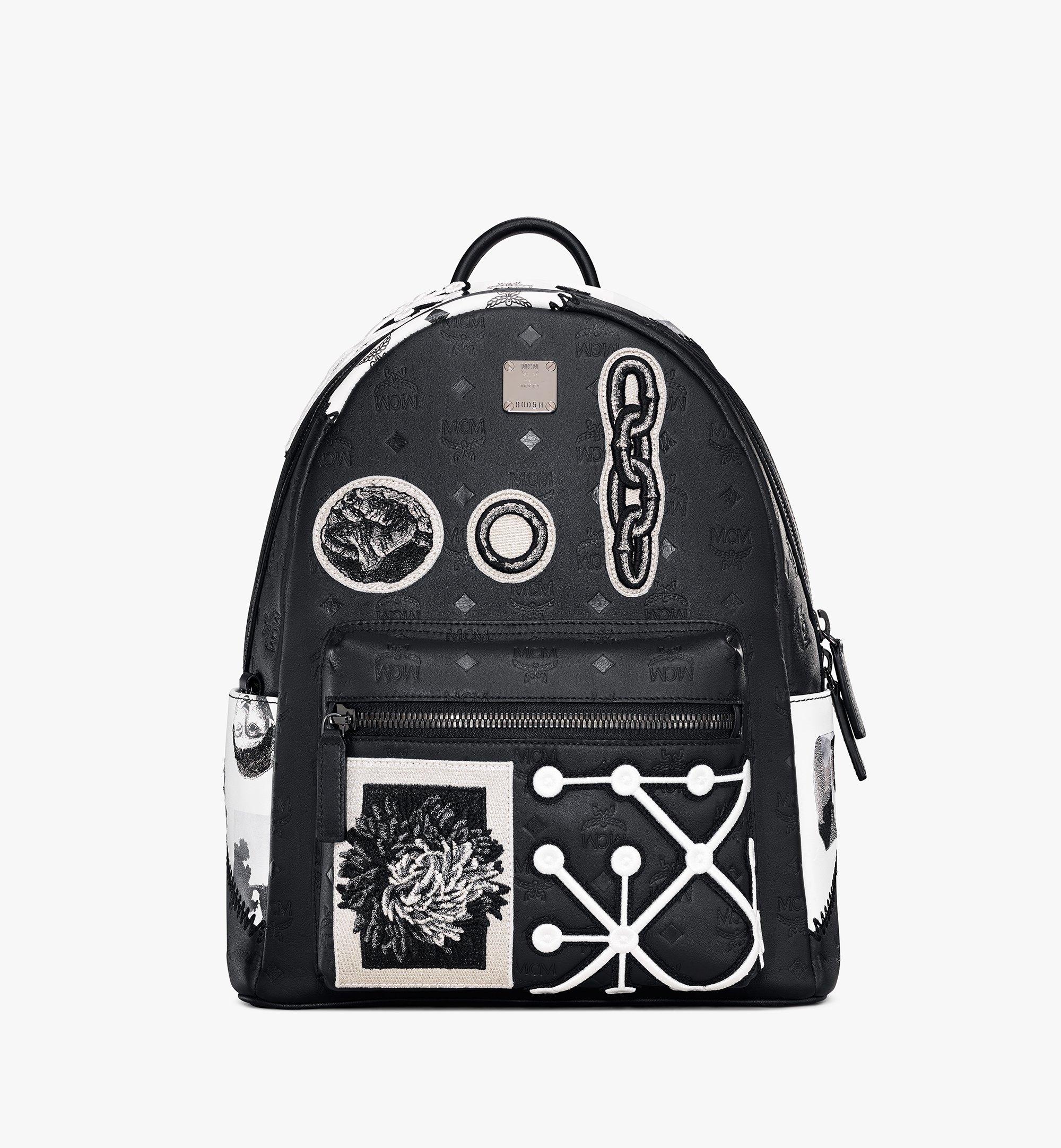 mcm mini backpack white