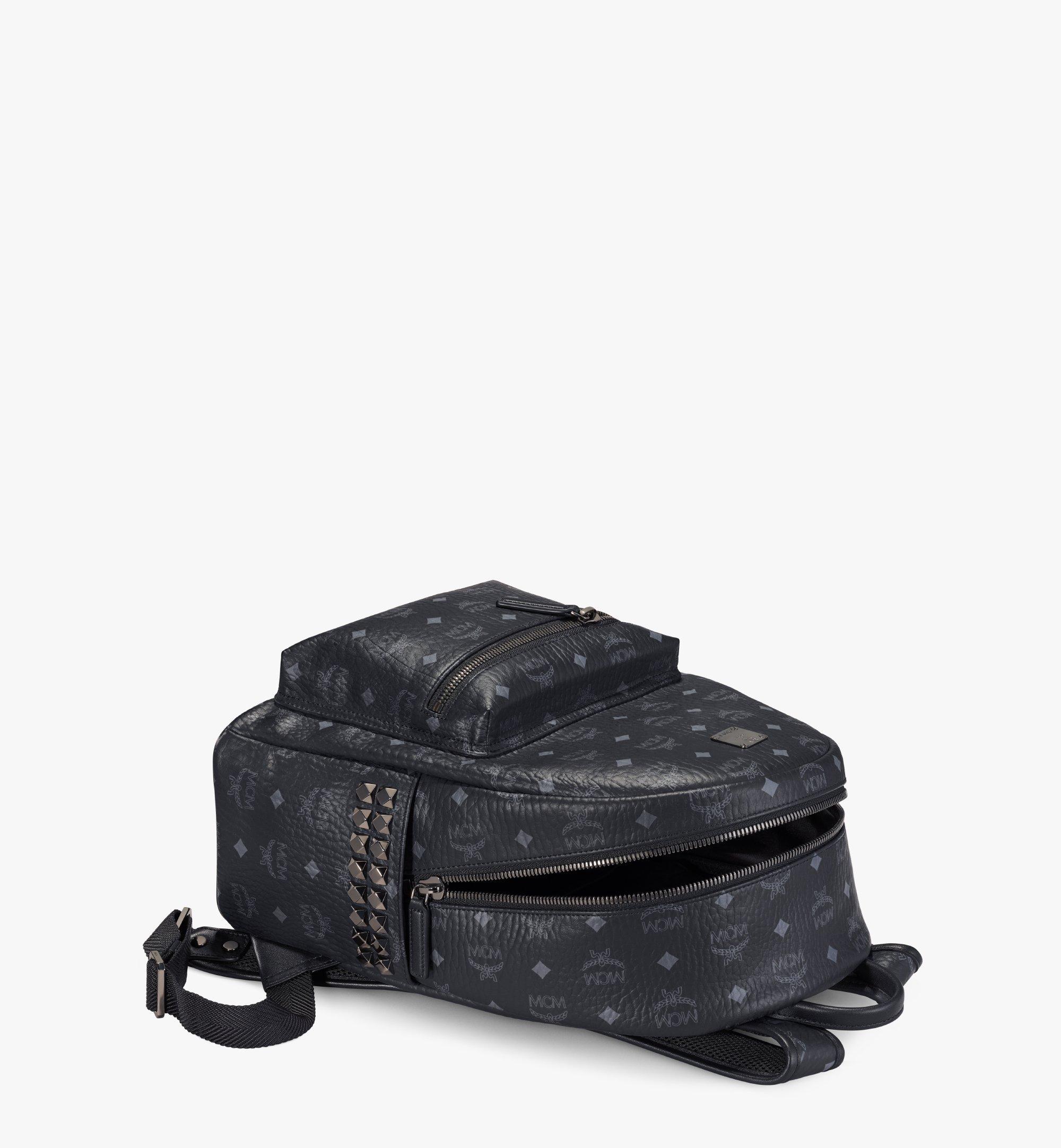 Small-Medium Stark Side Studs Backpack in Visetos Black | MCM ®TW