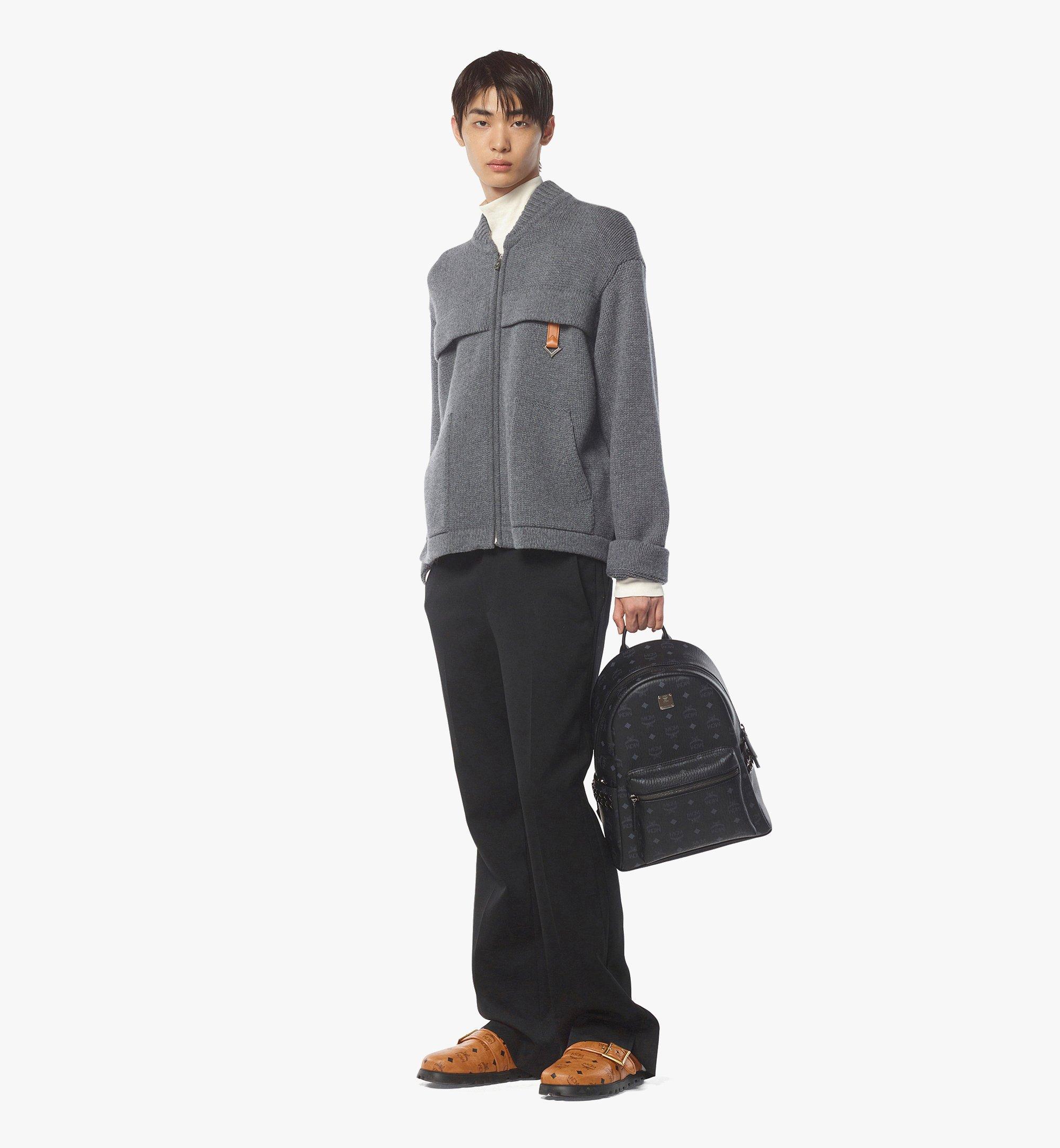 Small-Medium Stark Side Studs Backpack in Visetos Black | MCM ®US