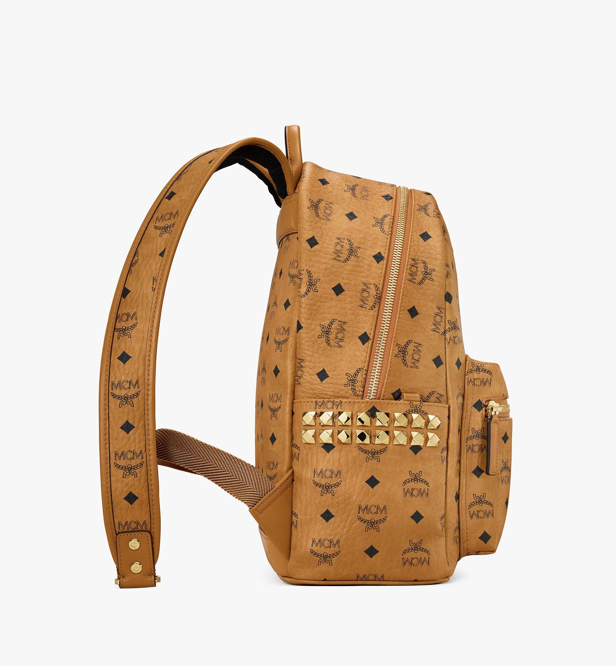 Small-Medium Stark Side Studs Backpack in Visetos Cognac | MCM ®US