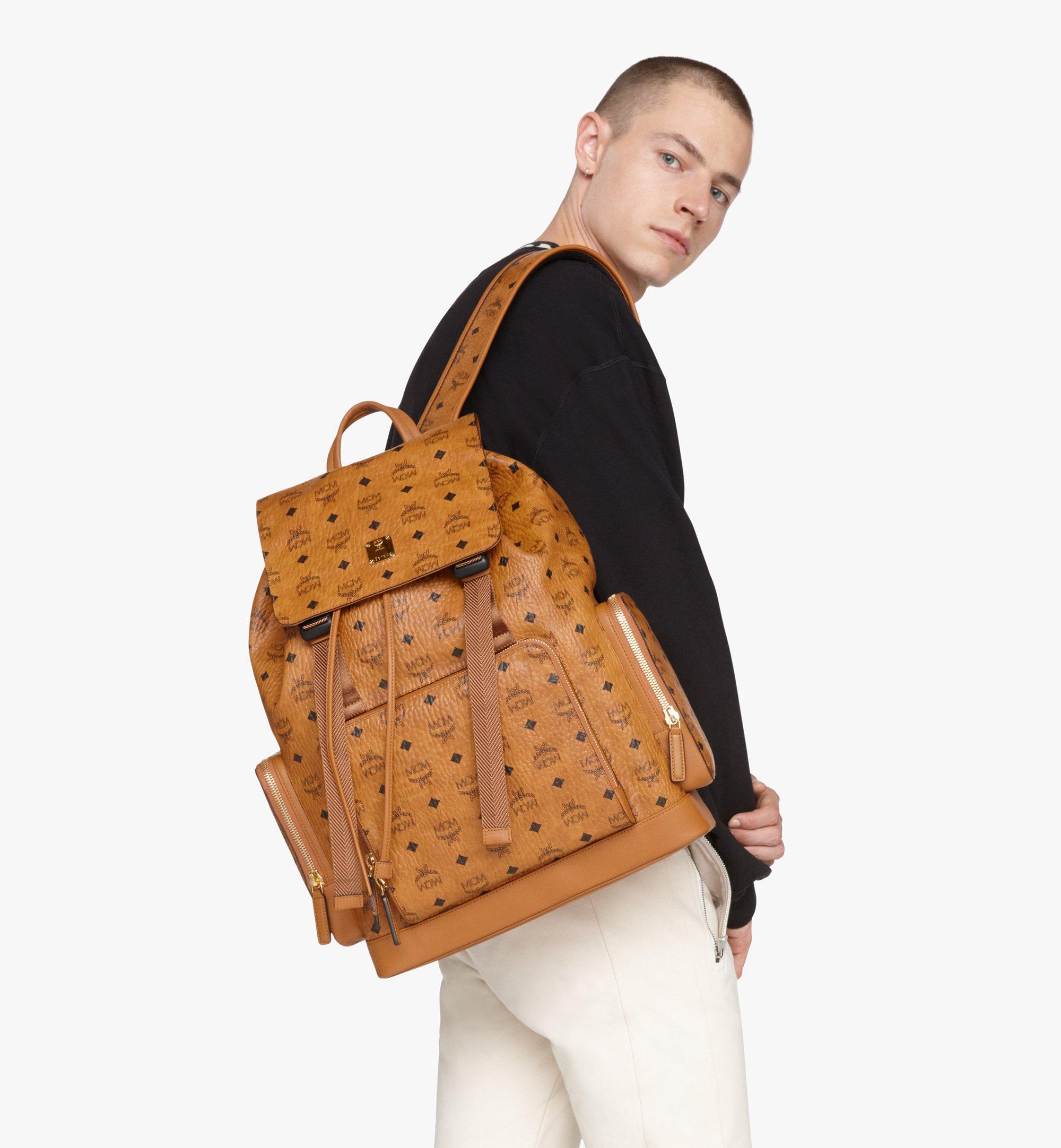 MCM Brandenburg Backpack in Cubic Jacquard Nylon