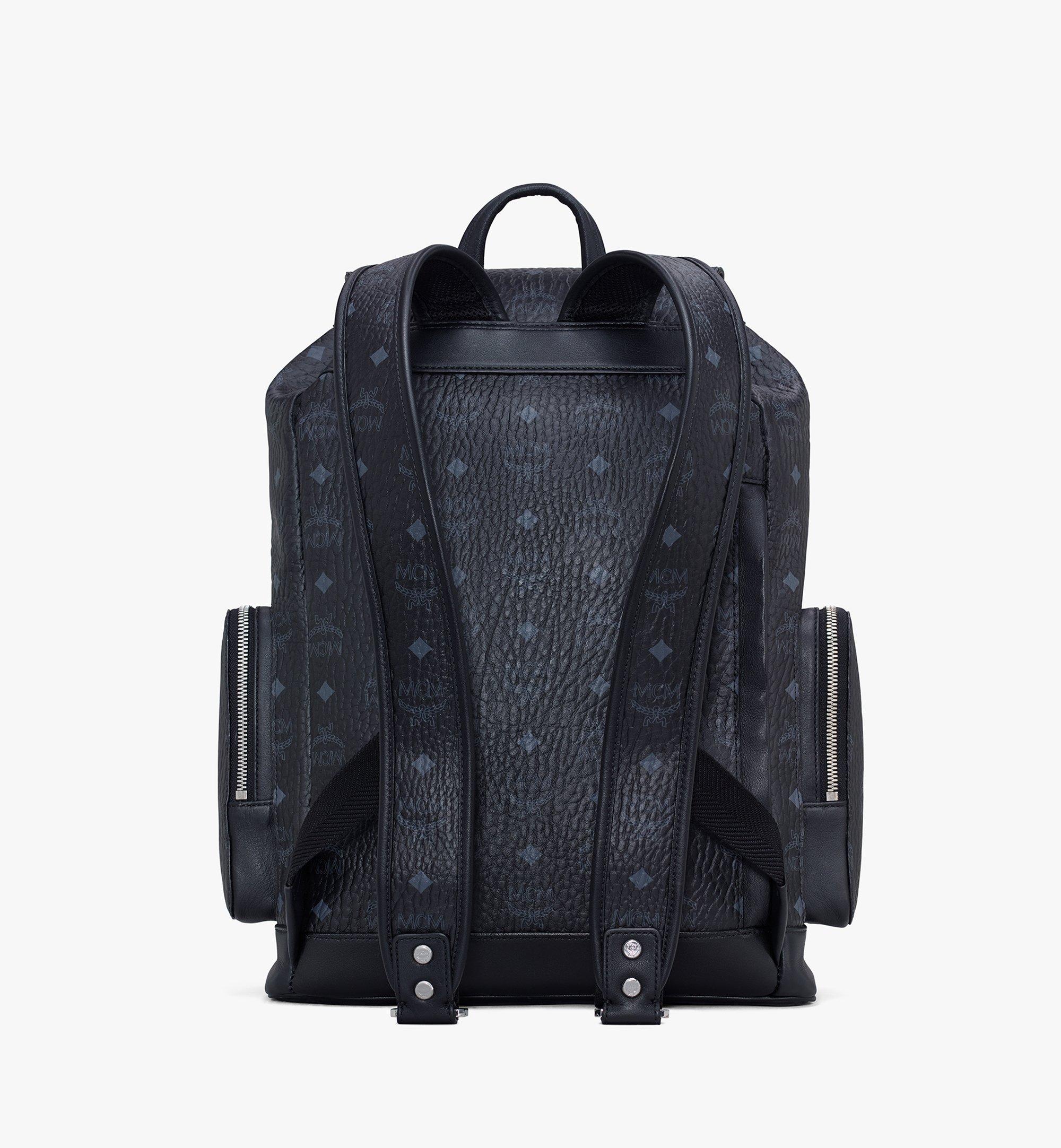 black mcm backpack