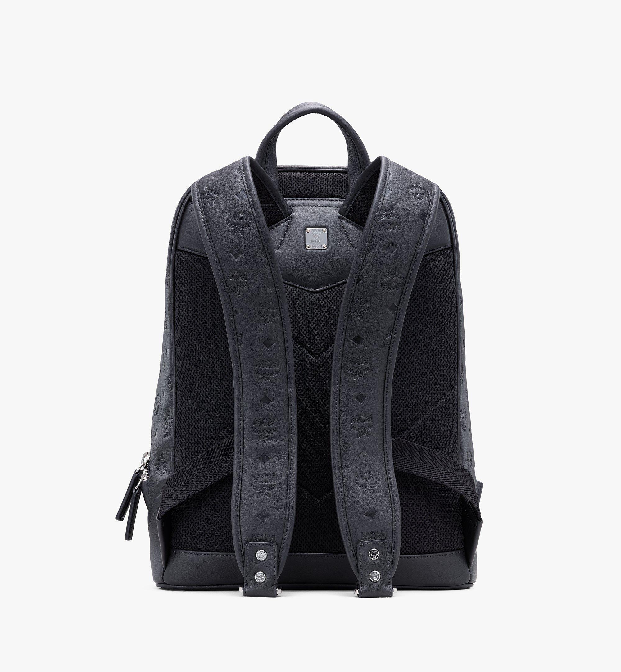 MCM Neo Duke Backpack in Monogram Leather Black MMKASDK01BK001 Alternate View 2