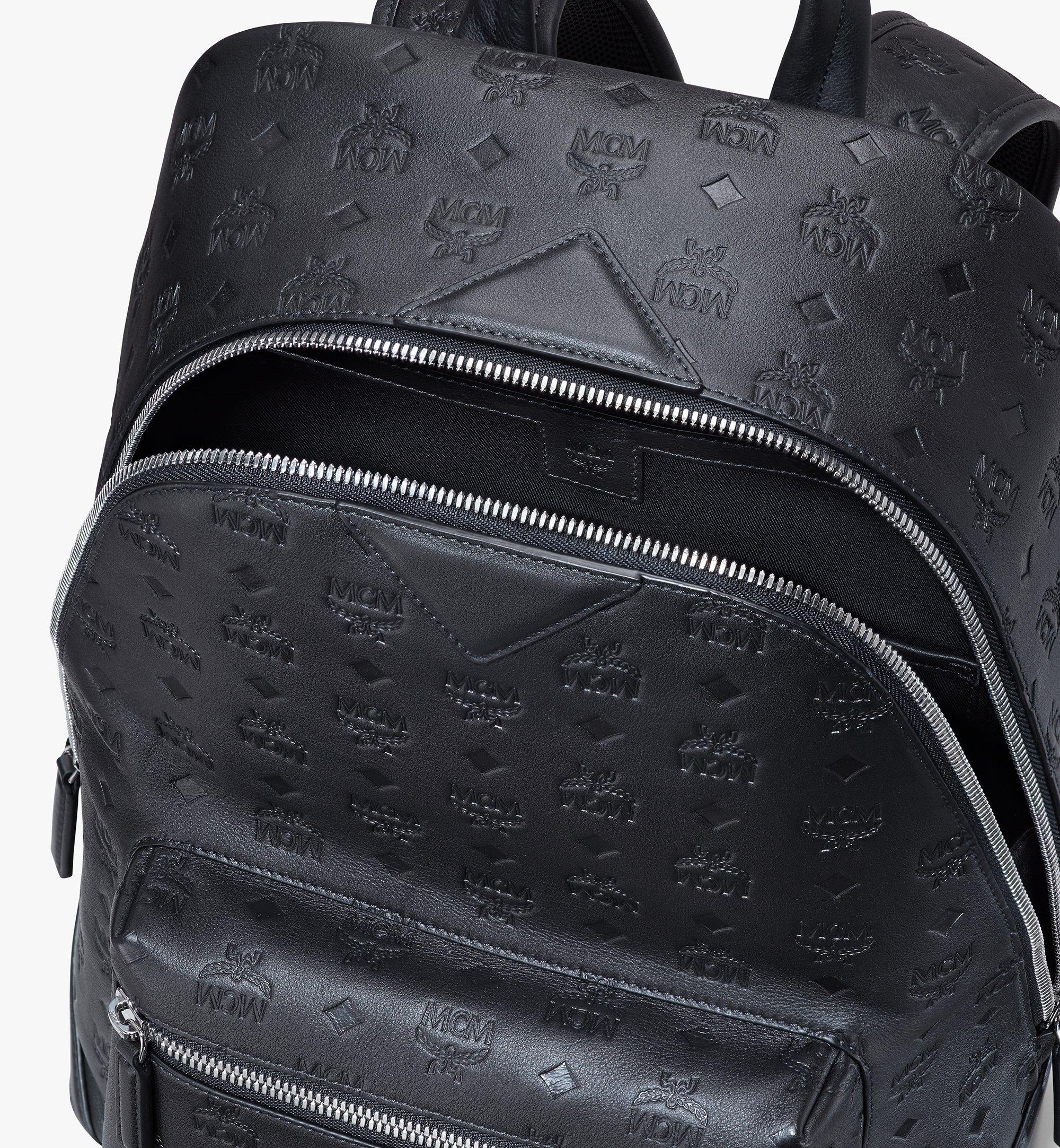 MCM Neo Duke Backpack in Monogram Leather Black MMKASDK01BK001 Alternate View 3