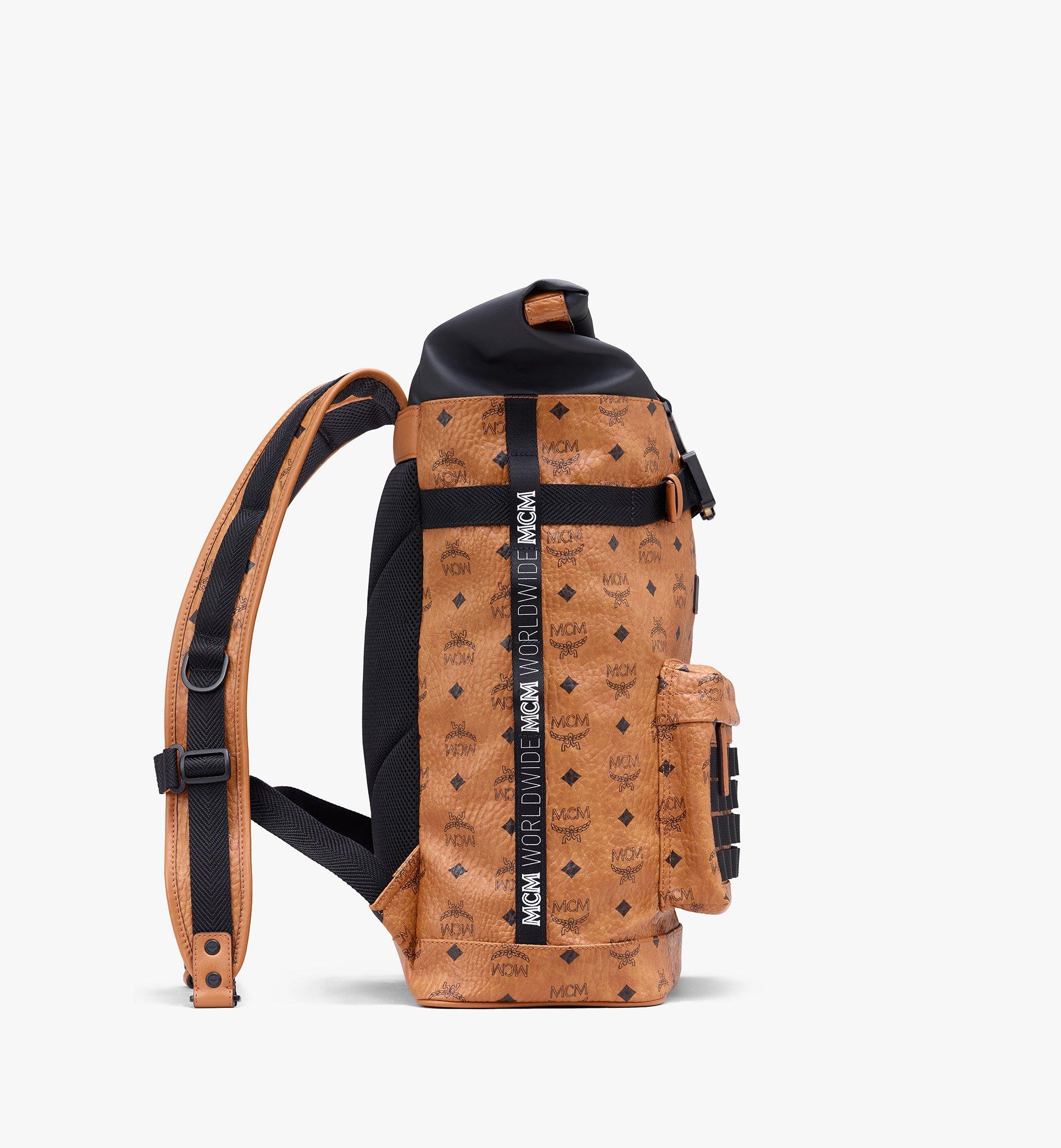 mcm roll top backpack