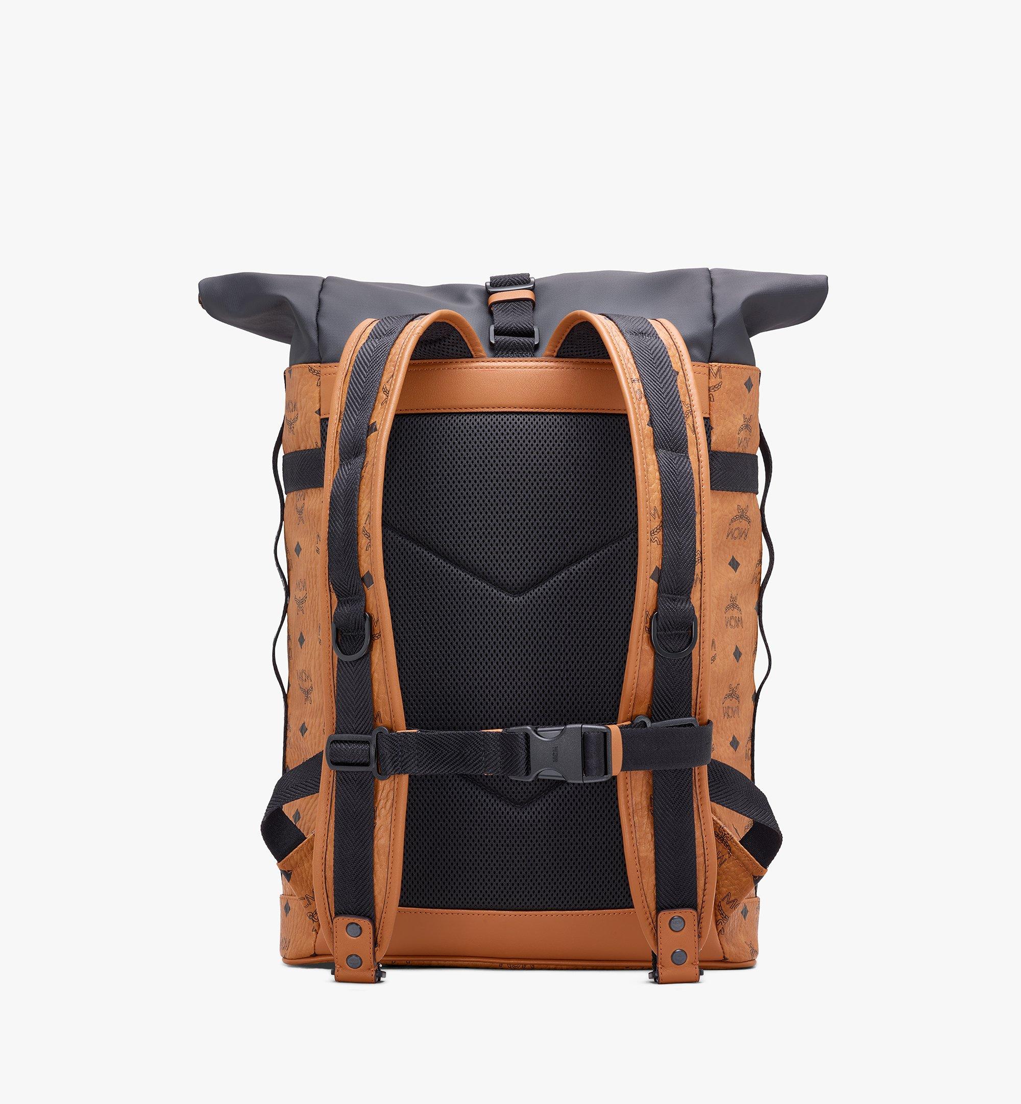 mcm roll top backpack