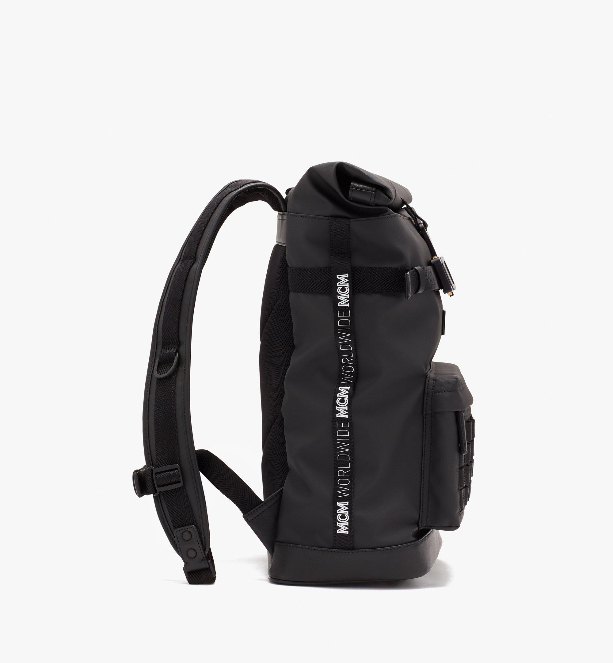 black roll top backpack