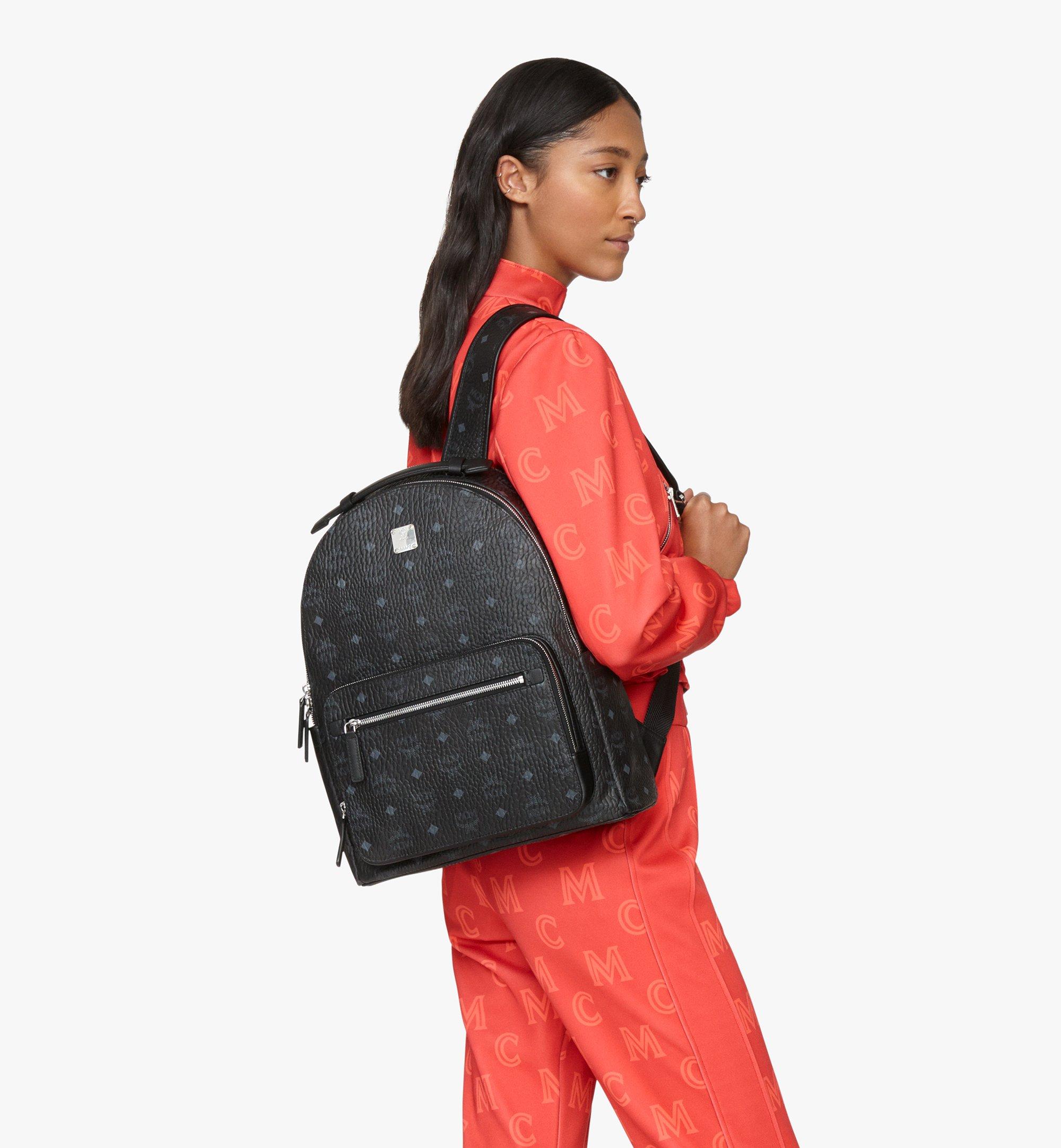 Medium Stark Classic Backpack in Visetos Black