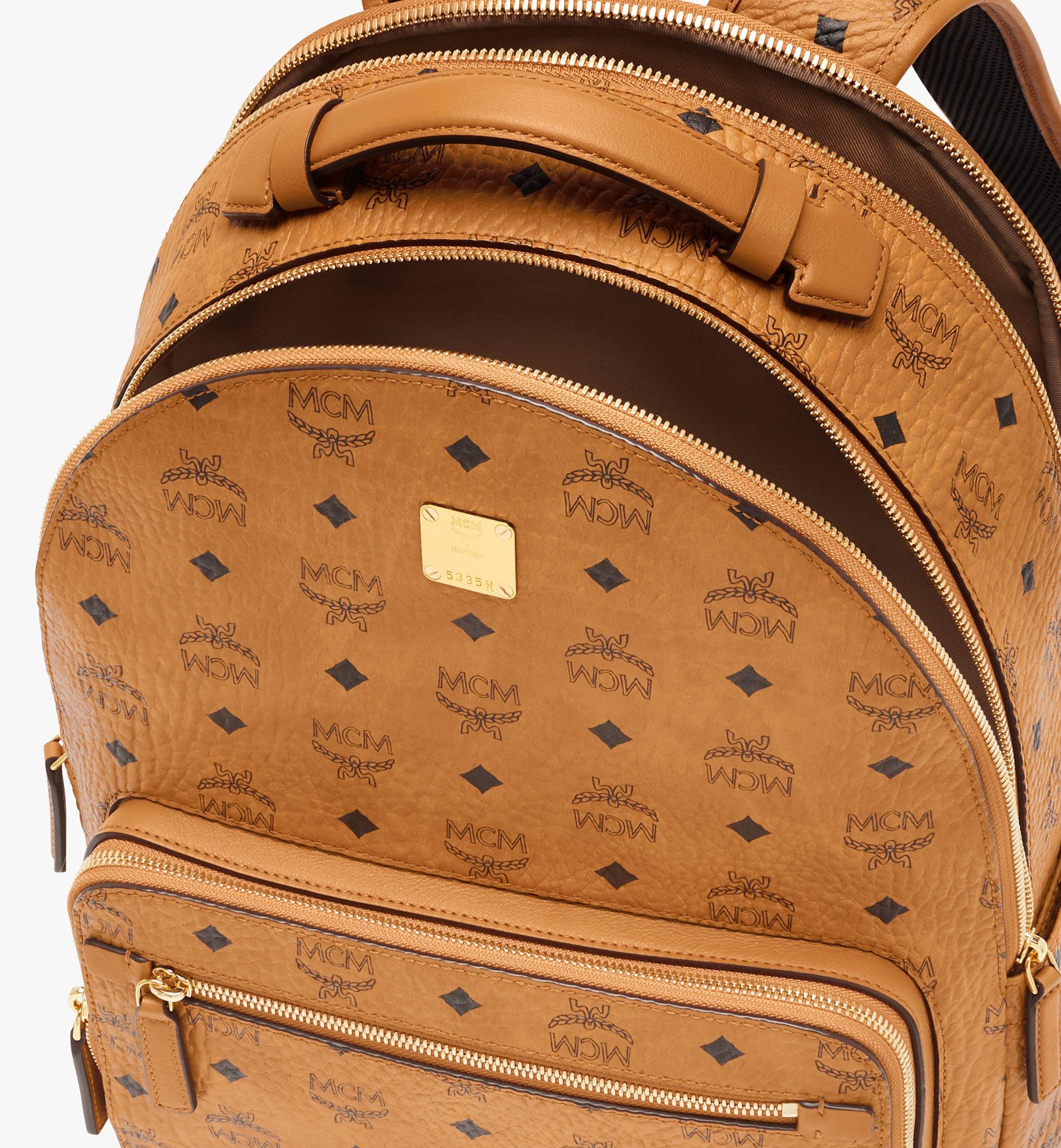 MCM Cognac All Over Stud Stark Backpack 90m56s