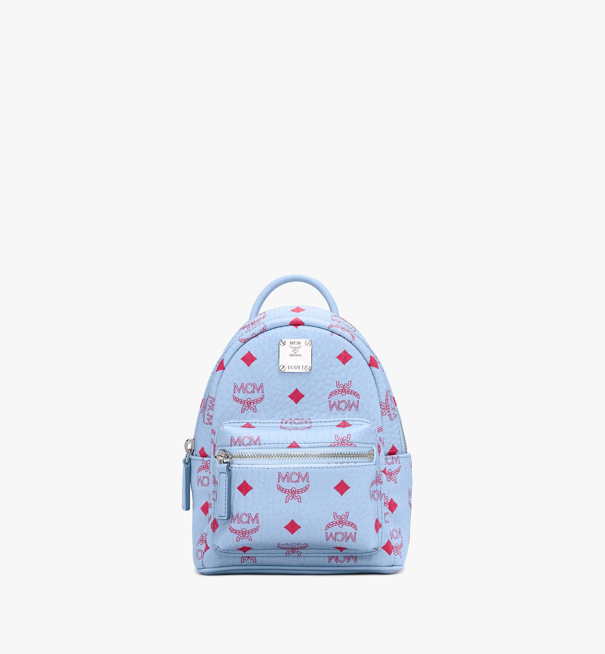 mcm pink leather backpack