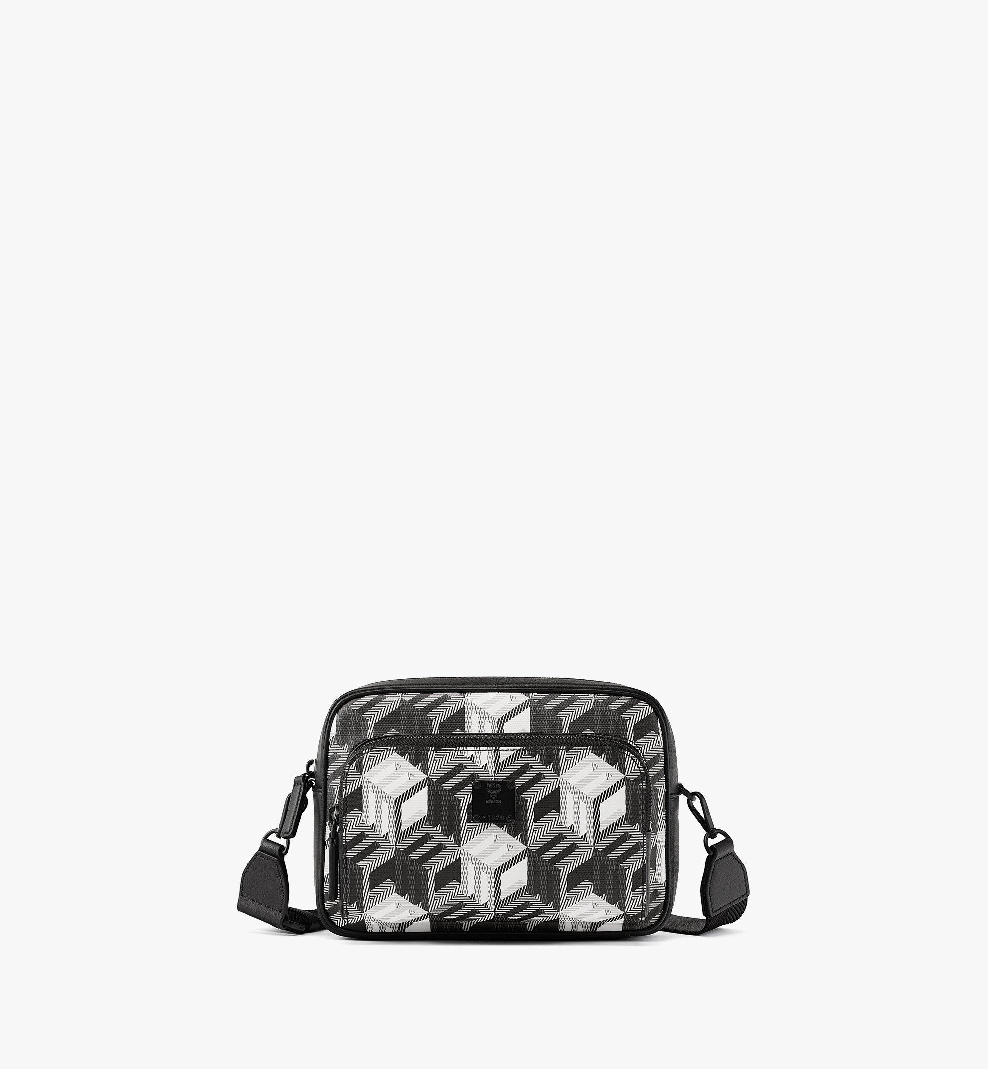 MCM Klassik Crossbody-Tasche in Canvas mit Cubic-Monogramm Black MMKBACK09BW001 Noch mehr sehen 1
