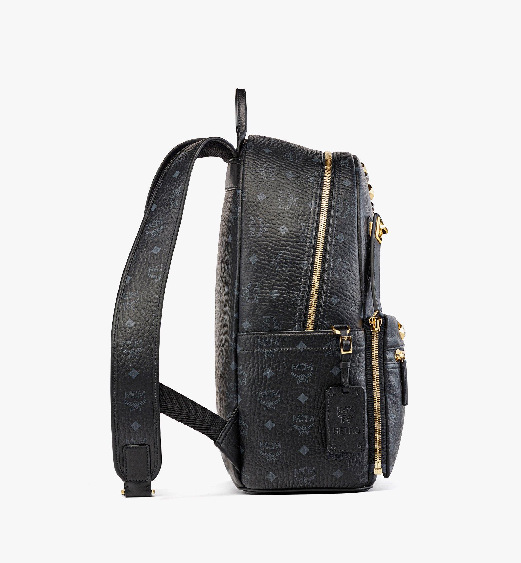 MCM STARK BACKPACK IN VINTAGE JACQUARD BLACK-GREY – Enzo Clothing Store