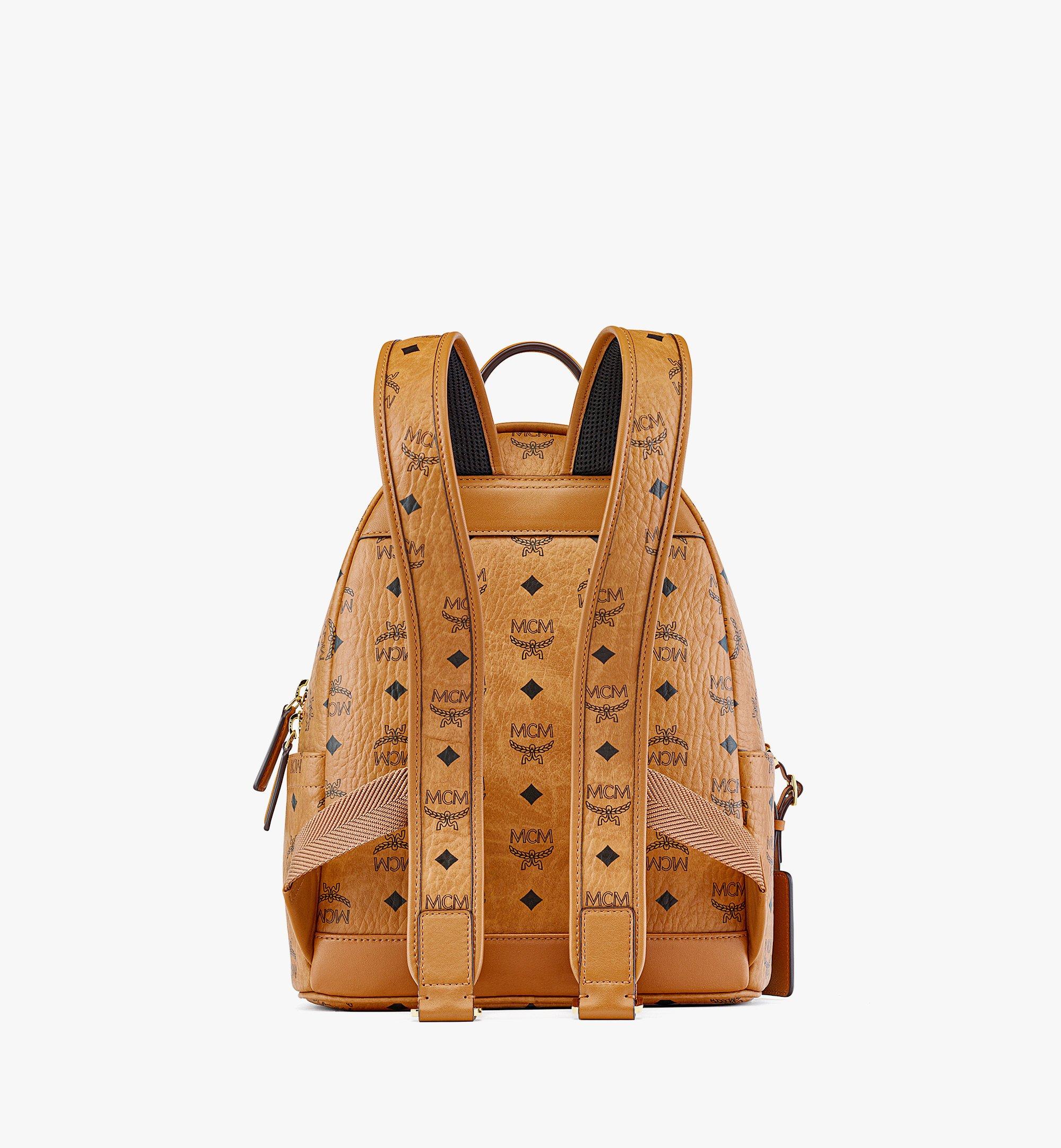 Small Retro Dual Stark Backpack in Visetos Cognac | MCM ®US