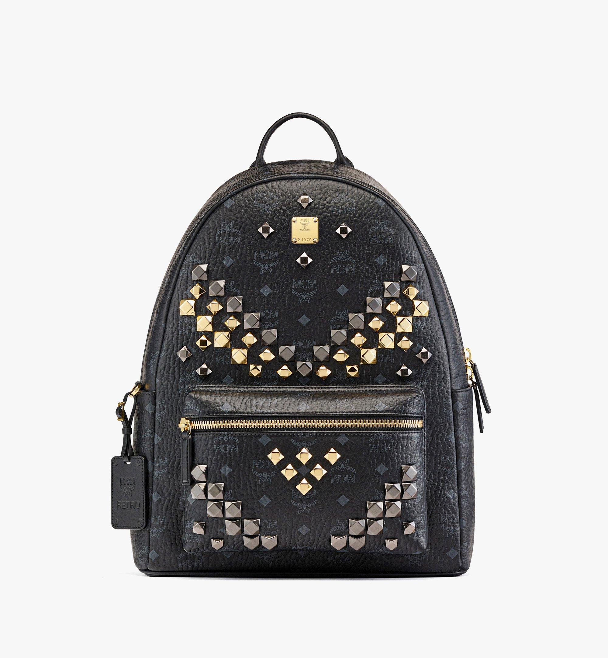 Sac à dos clouté Stark M Retro en Visetos