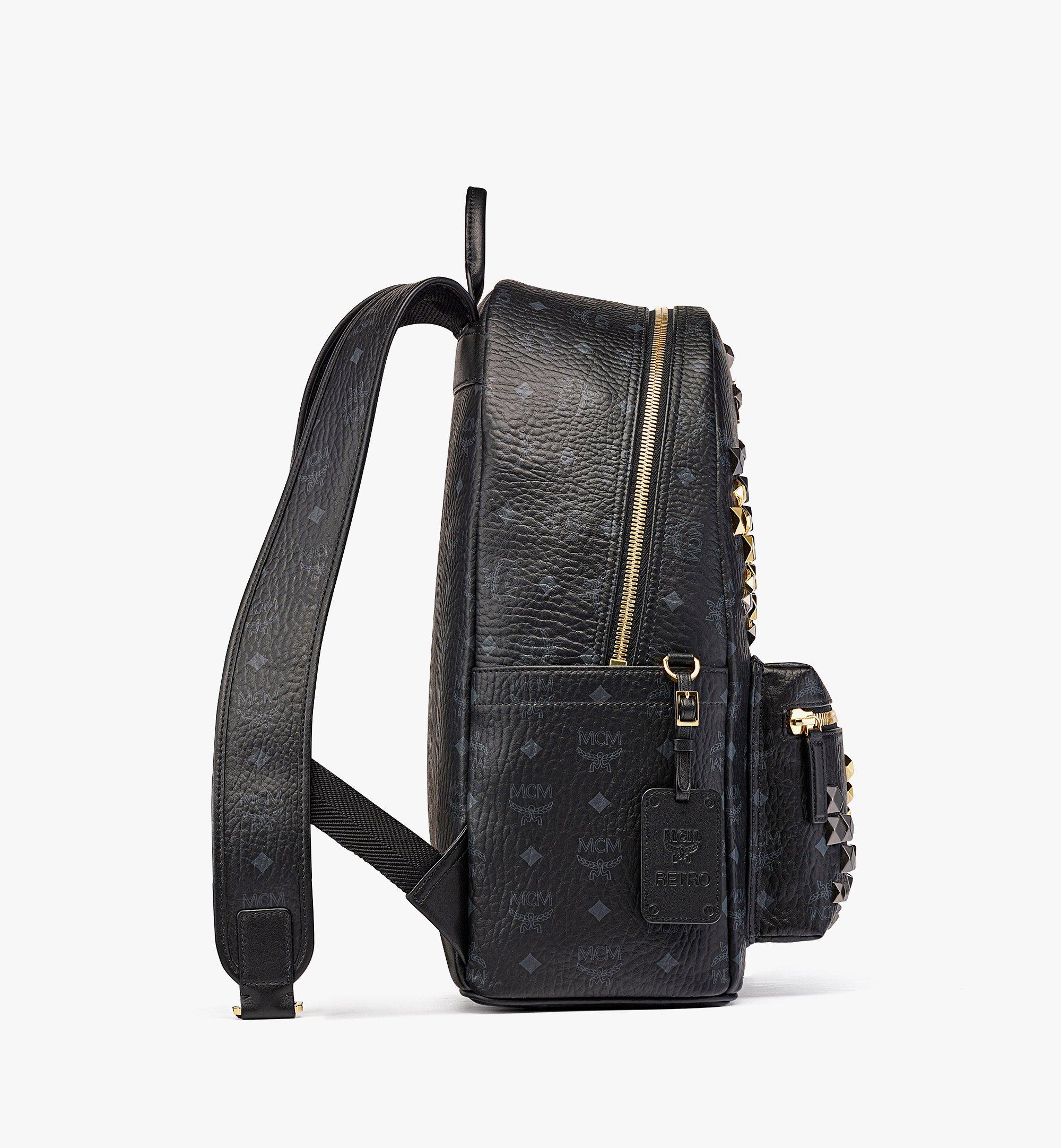 Mini Stark Crossbody in Visetos Black