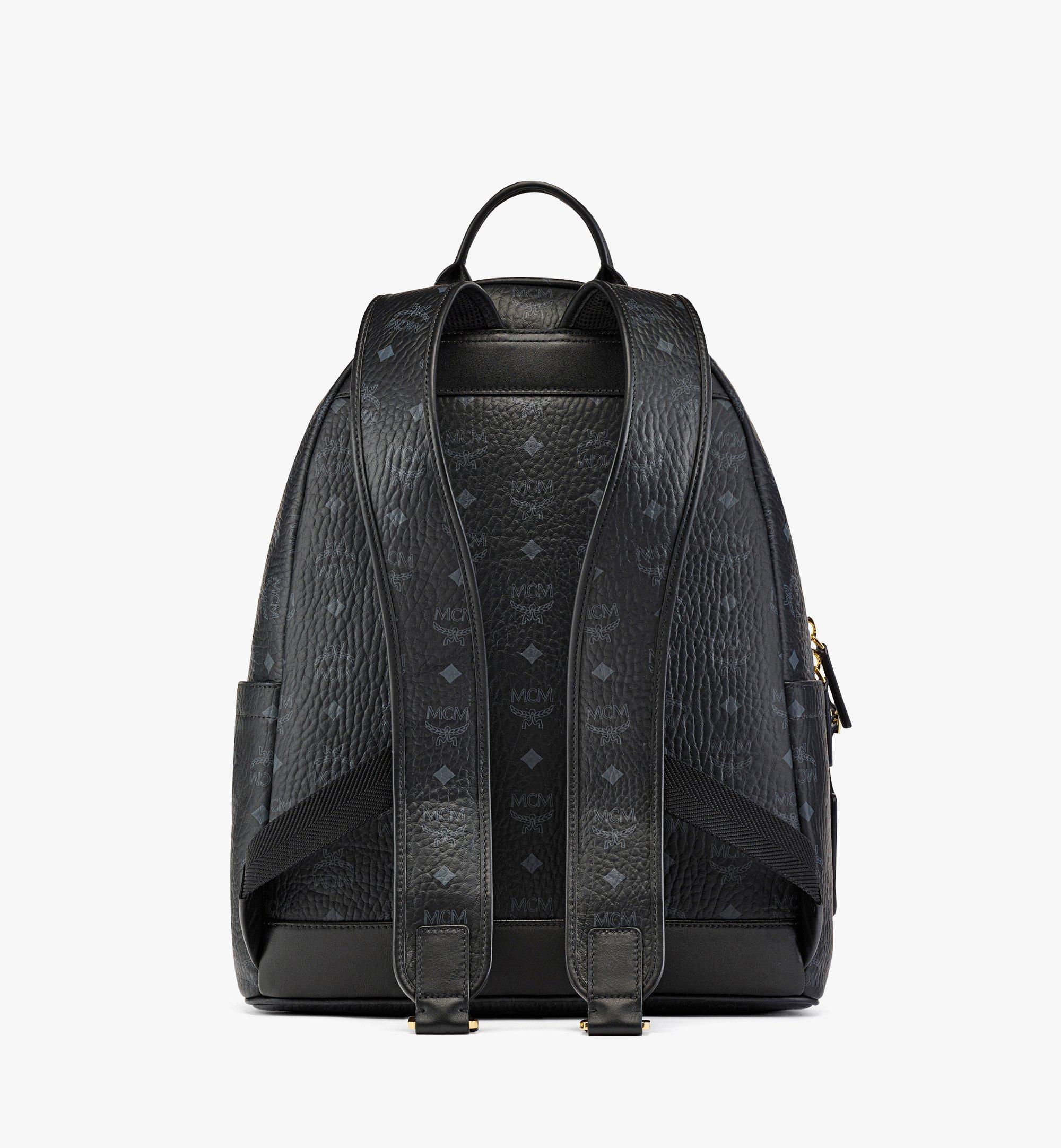 Medium Retro M Studs Stark Backpack in Visetos Black MCM US