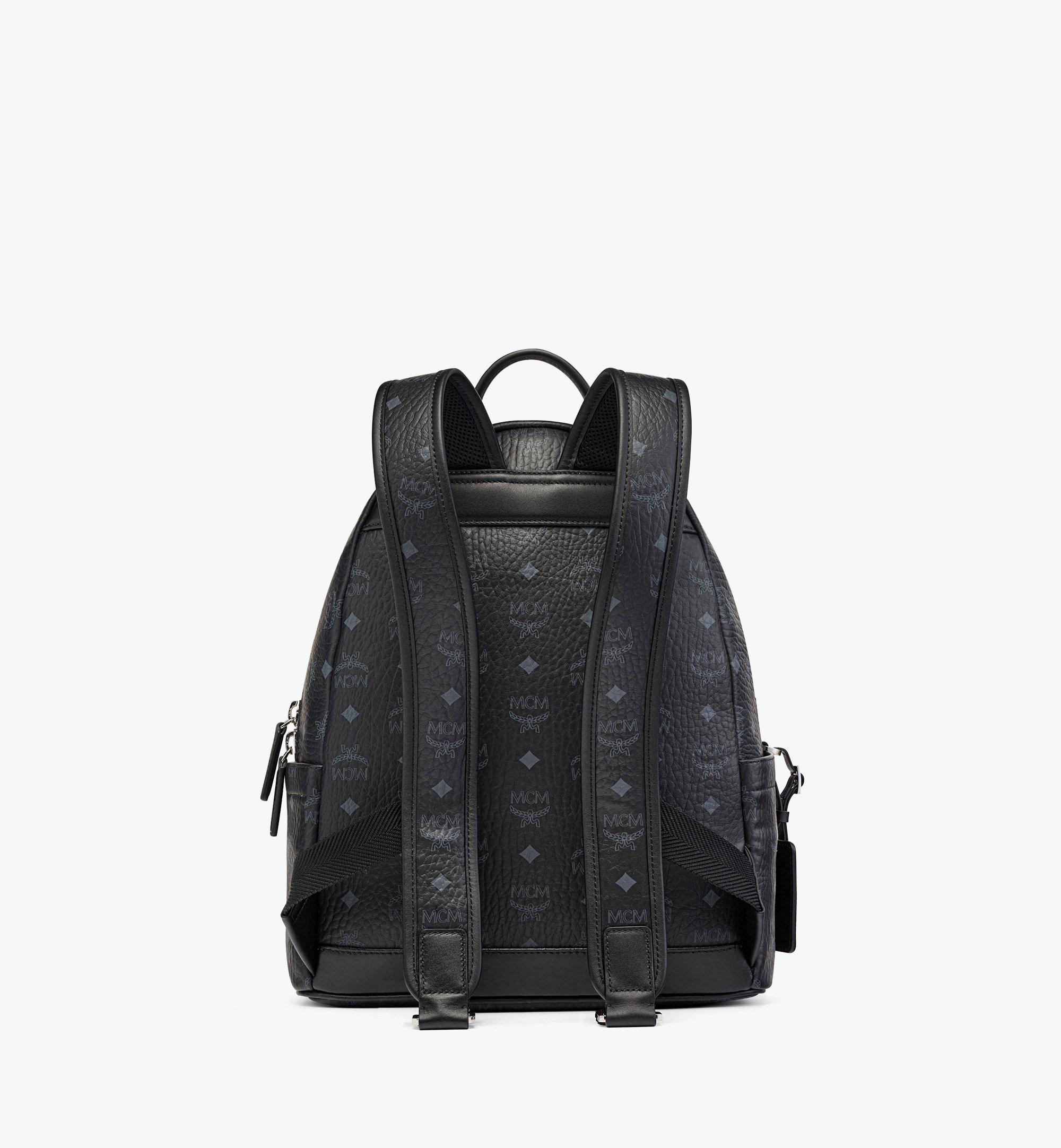 MCM Retro Trilogie Stark Backpack in Visetos Black MMKBAVE06BK001 Alternate View 2