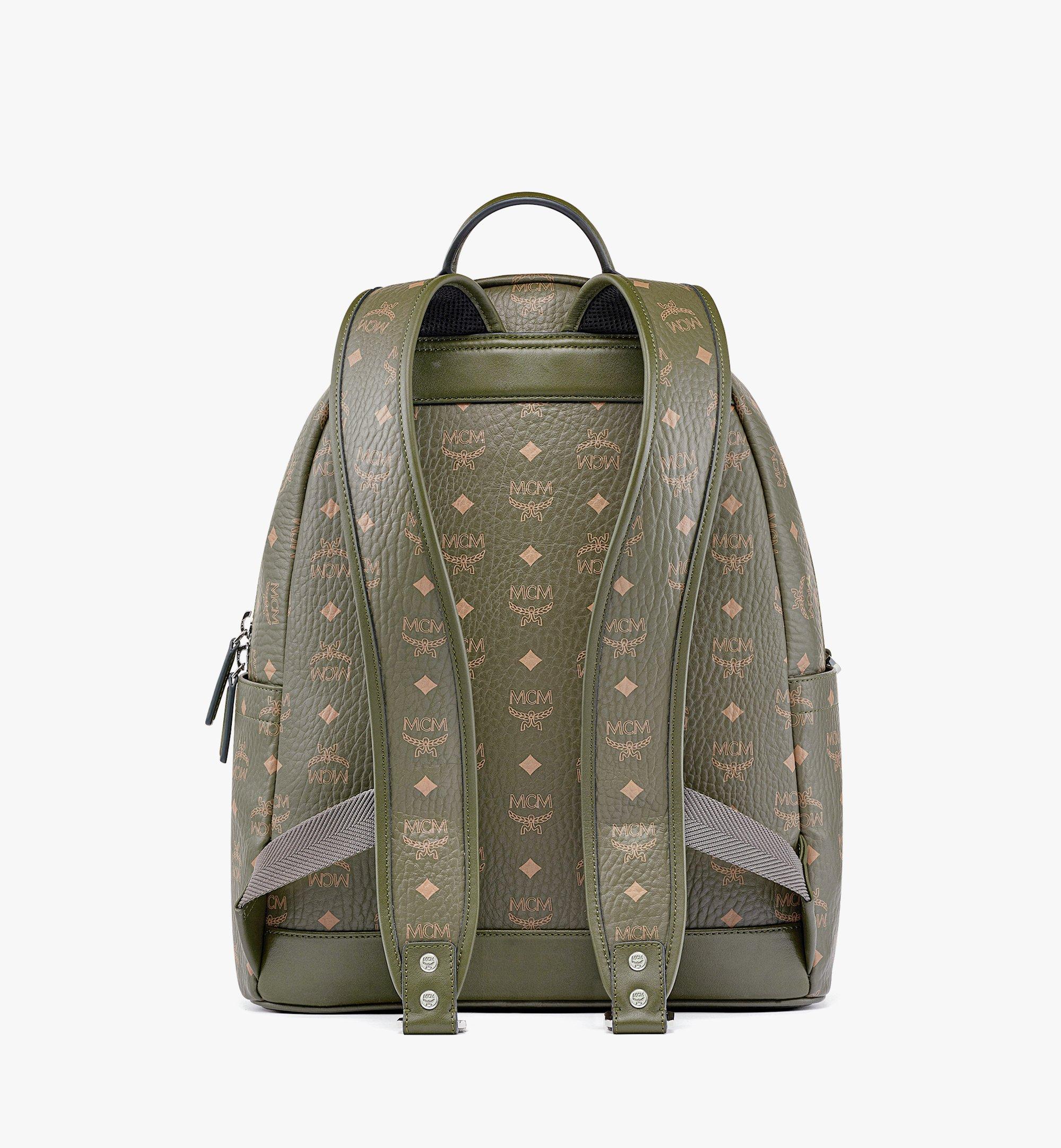 MCM Hawaii Upcycling Project Stark Backpack in Visetos Green MMKBSUP02JH001 Alternate View 3
