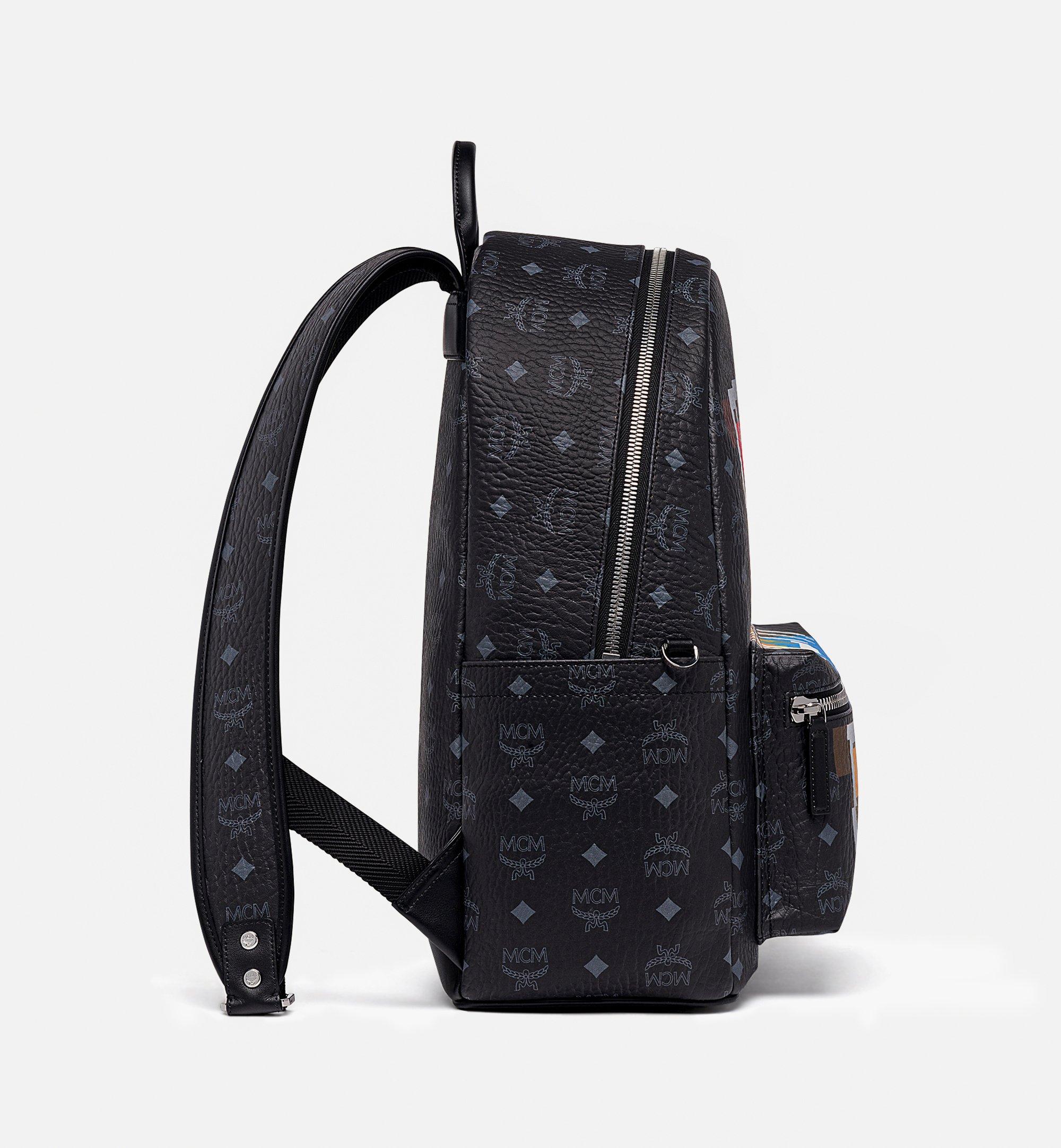 41 Cm 16 Stark Backpack In Geo Graffiti Visetos Black Mcm Jp