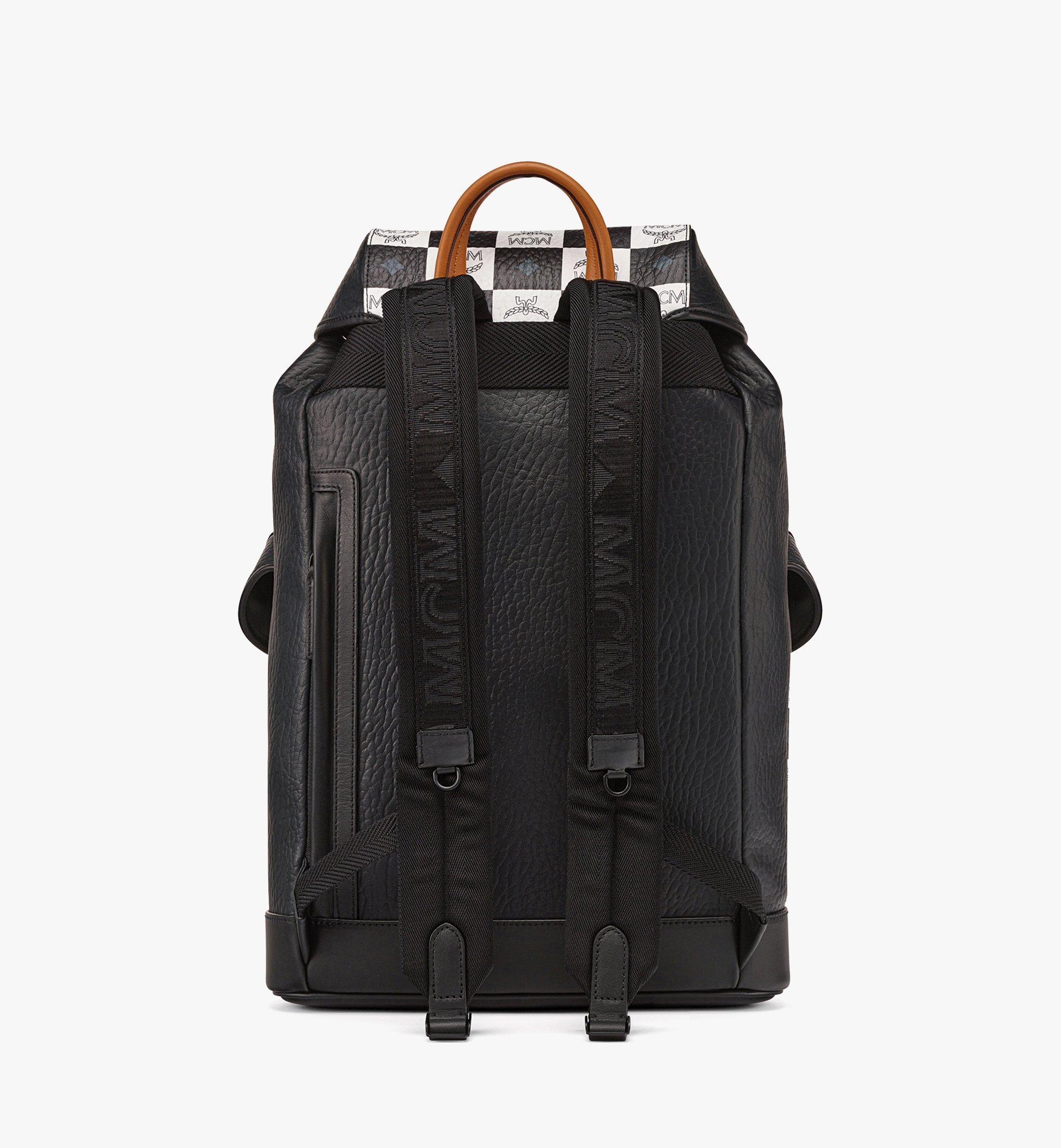 Medium Brandenburg バックパック - チェッカーボード ヴィセトス Black | MCM ®JP