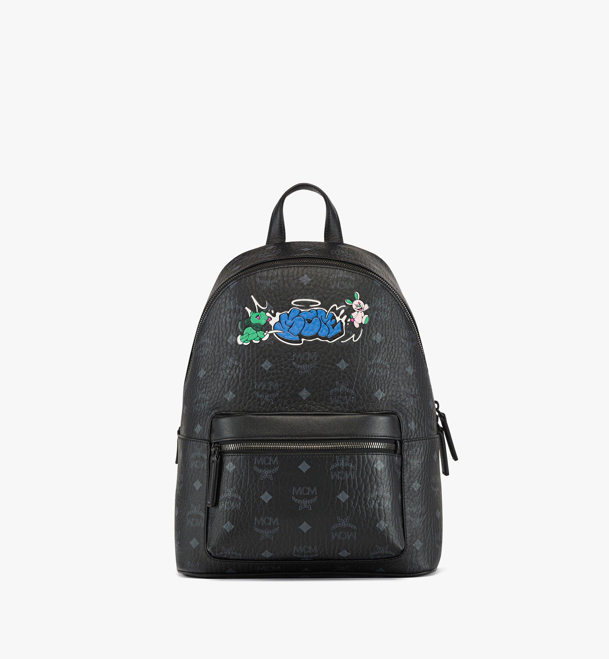 MCM Haru, Henry, Kaiser Stark Visetos双肩背包  MMKCAVE10BK001 更多视角 1