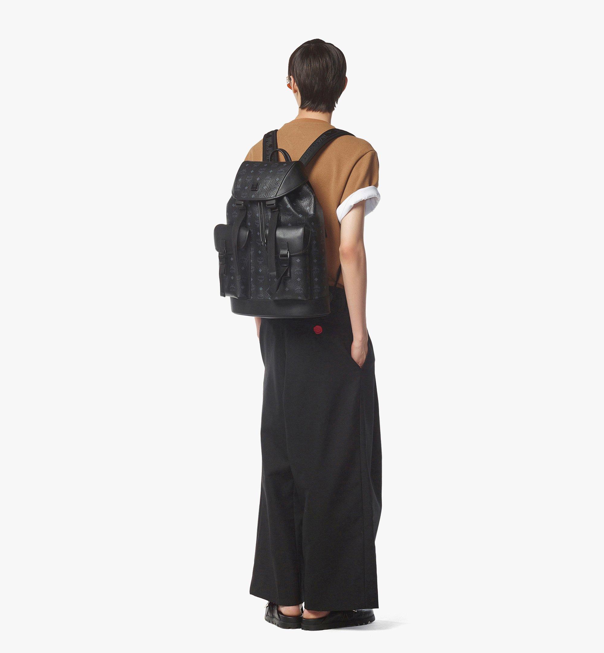 MCM Sac à dos Brandenburg en Visetos Black MMKCSBG01BK001 Plus de photos 4