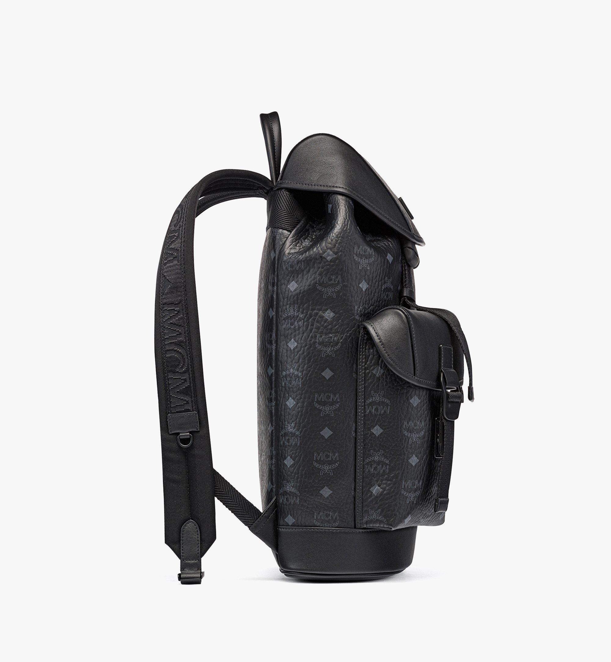 Medium Brandenburg Backpack in Visetos Black