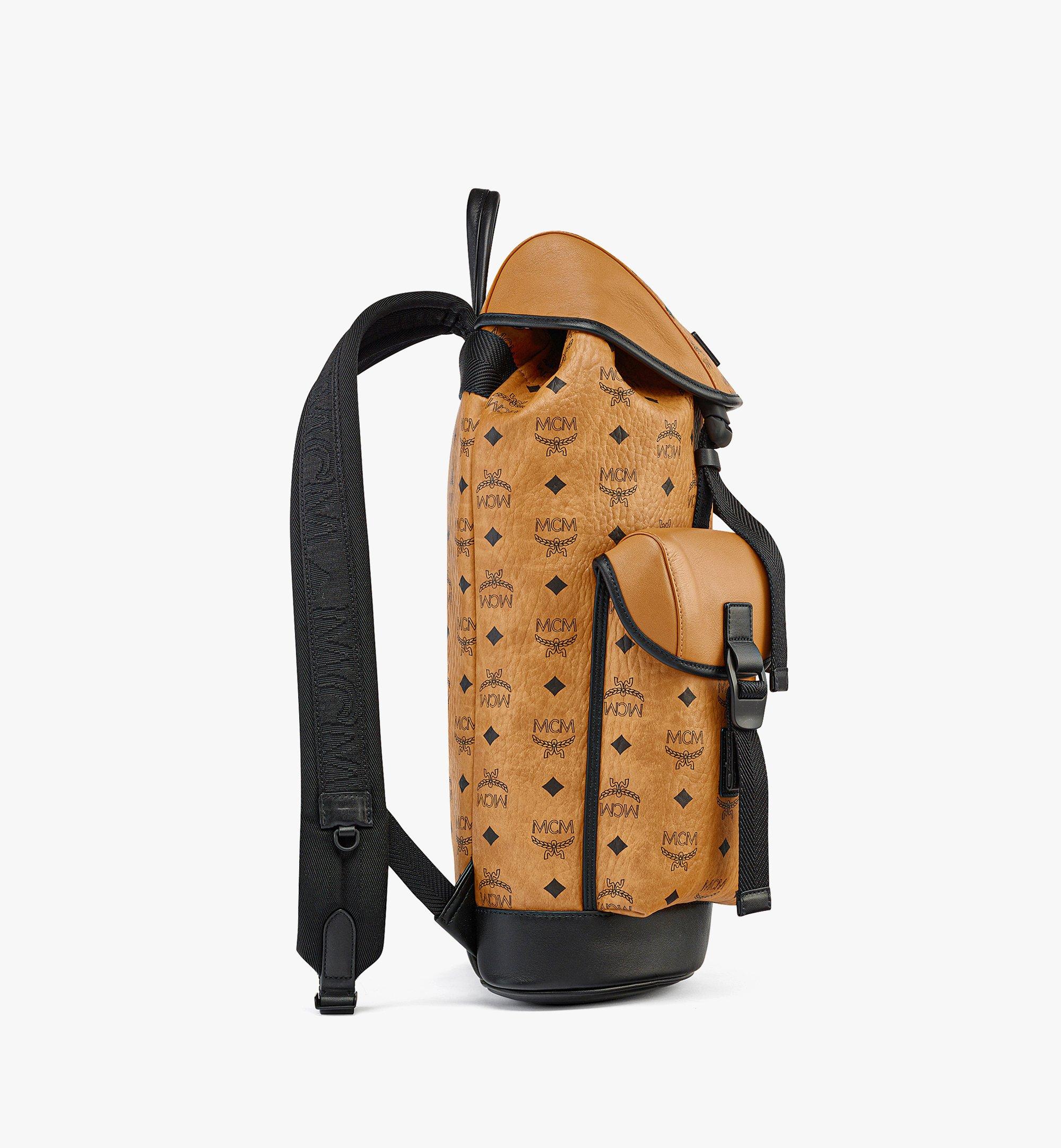 Medium Brandenburg Backpack in Visetos Cognac