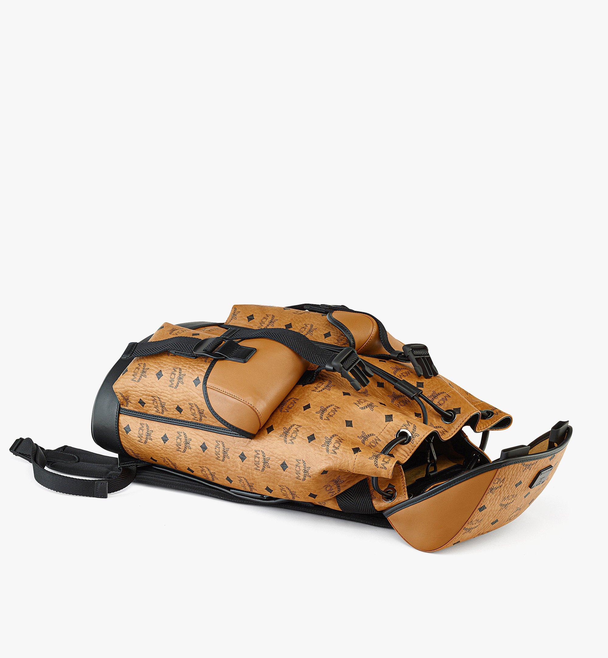 MCM Brandenburg Backpack in Visetos Cognac MMKCSBG02CO001 Alternate View 2