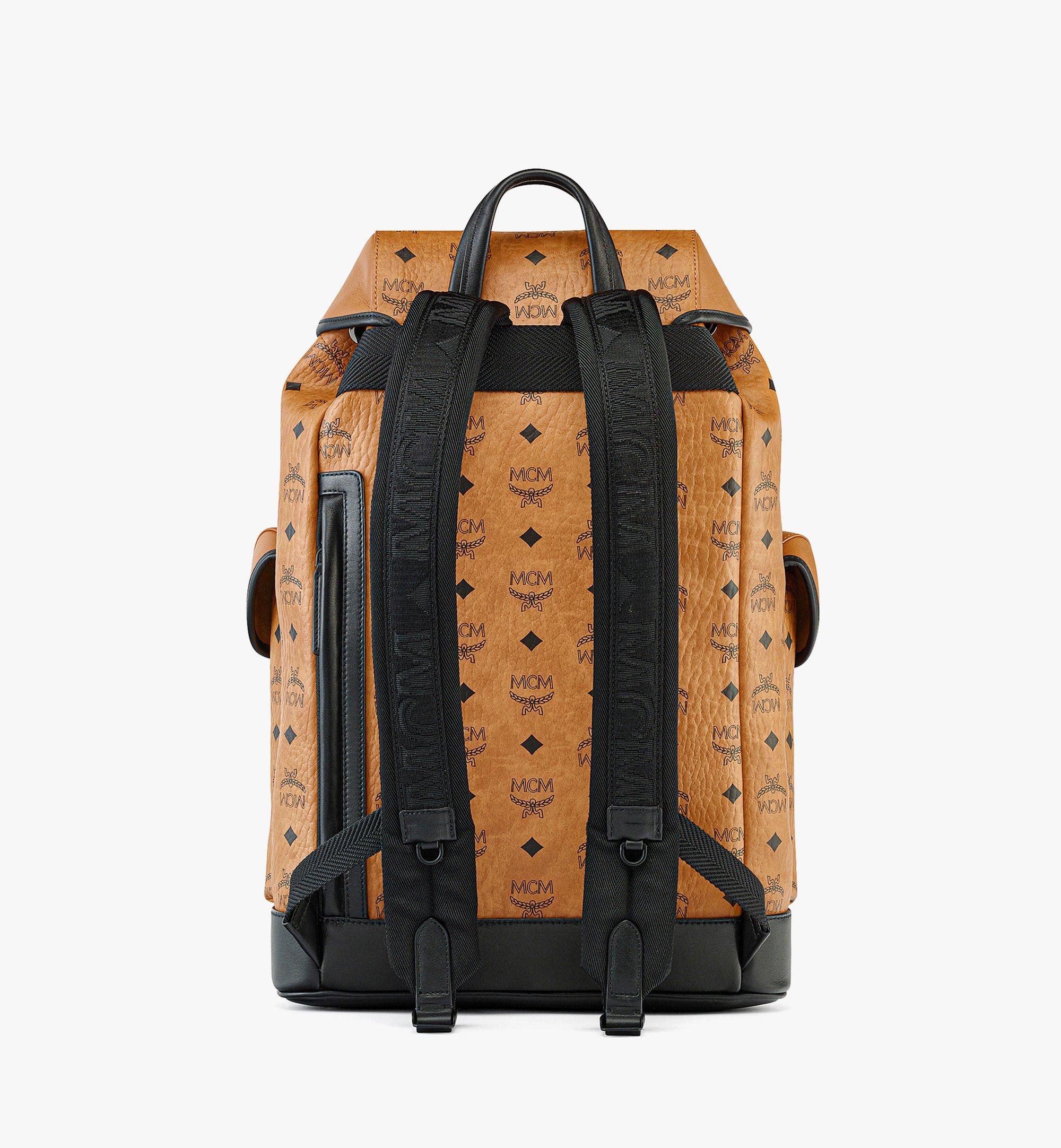 MCM Backpack With Logo in Brown for Men