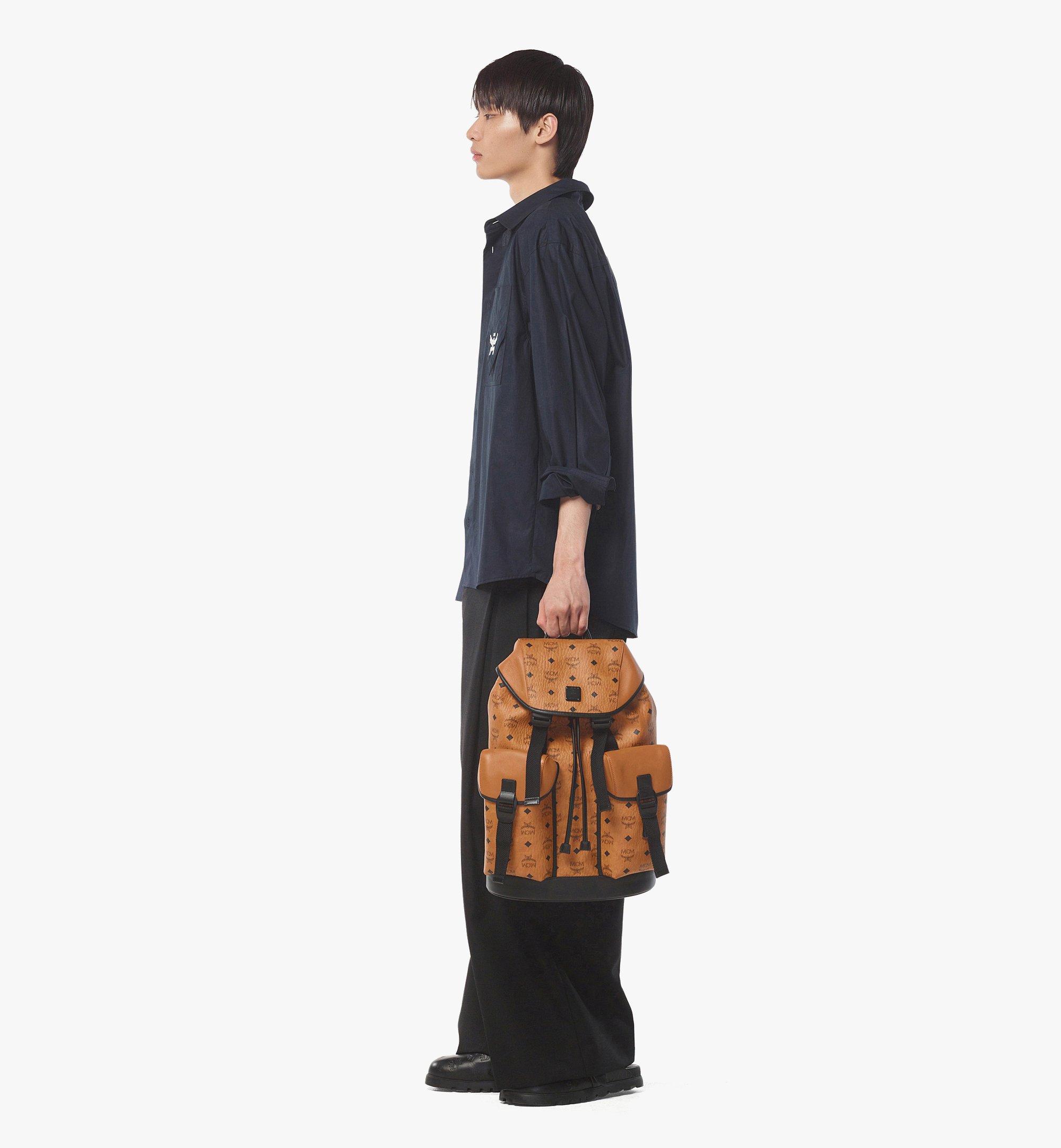 MCM Brandenburg Backpack in Visetos Cognac MMKCSBG02CO001 Alternate View 2