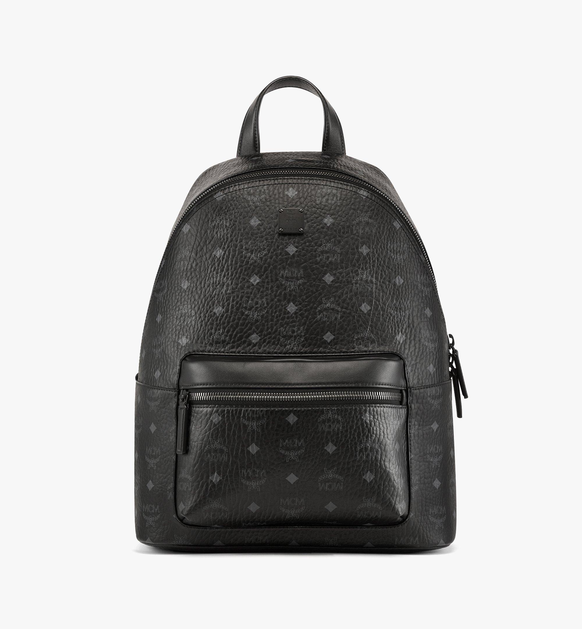 Mcm backpack best sale white and black