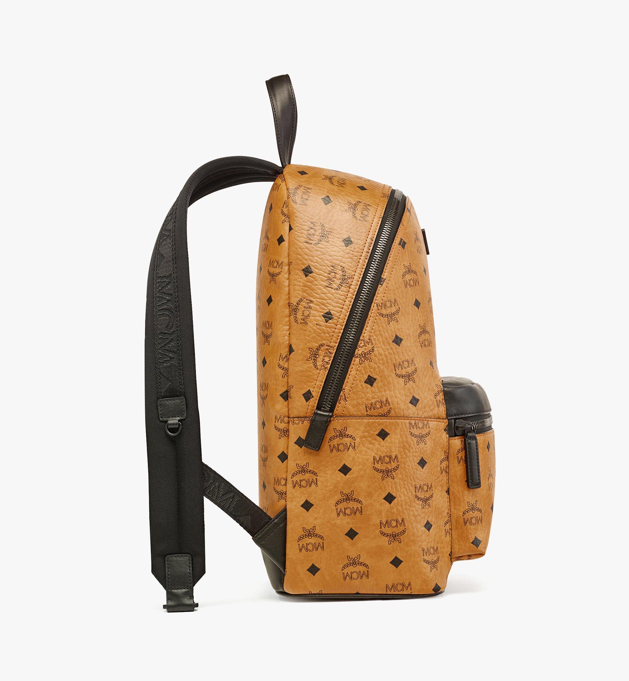 MCM Stark Backpack in Visetos Cognac MMKCSVE01CO001 Alternate View 1