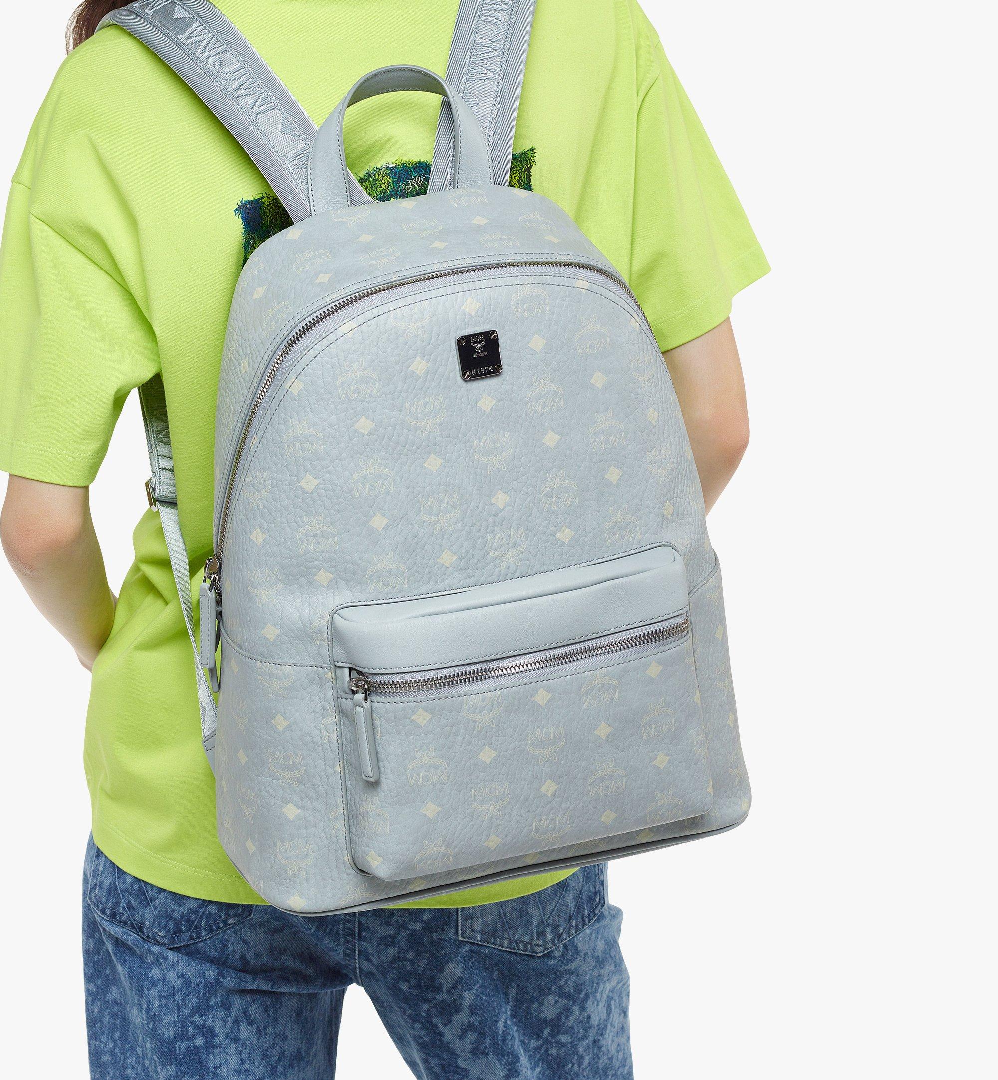 Grey mcm outlet backpack