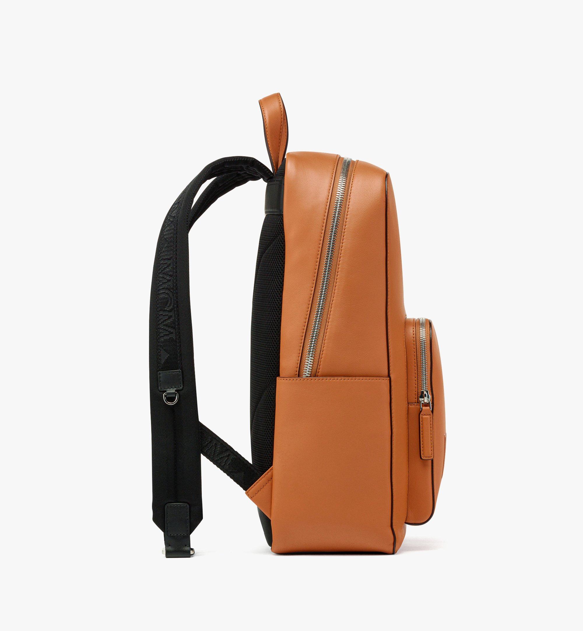 Medium Aren Backpack in Spanish Calf Leather Cognac | MCM ®US