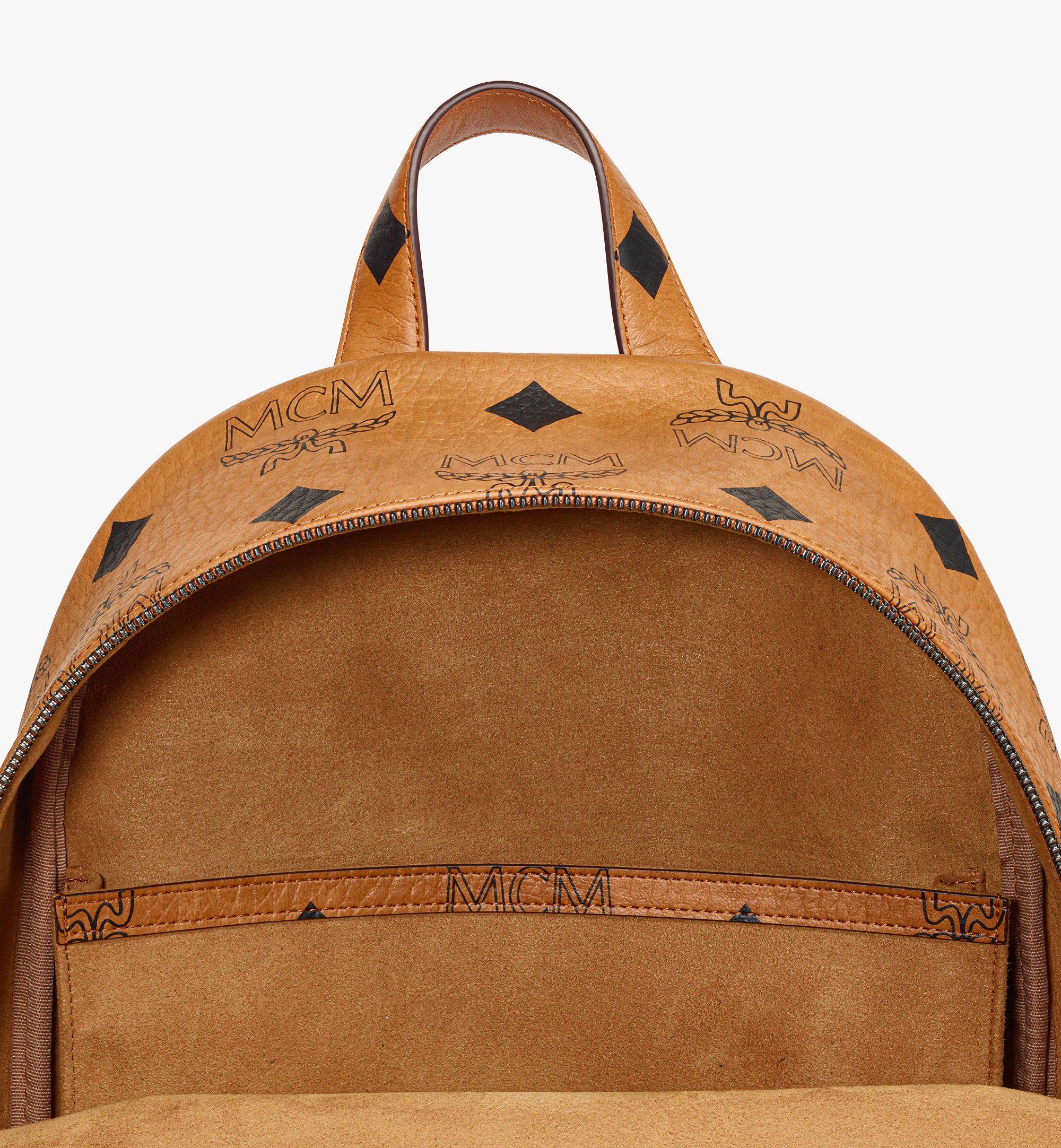MCM Stark Backpack in Maxi Visetos Cognac MMKDAVE01CO001 Alternate View 2