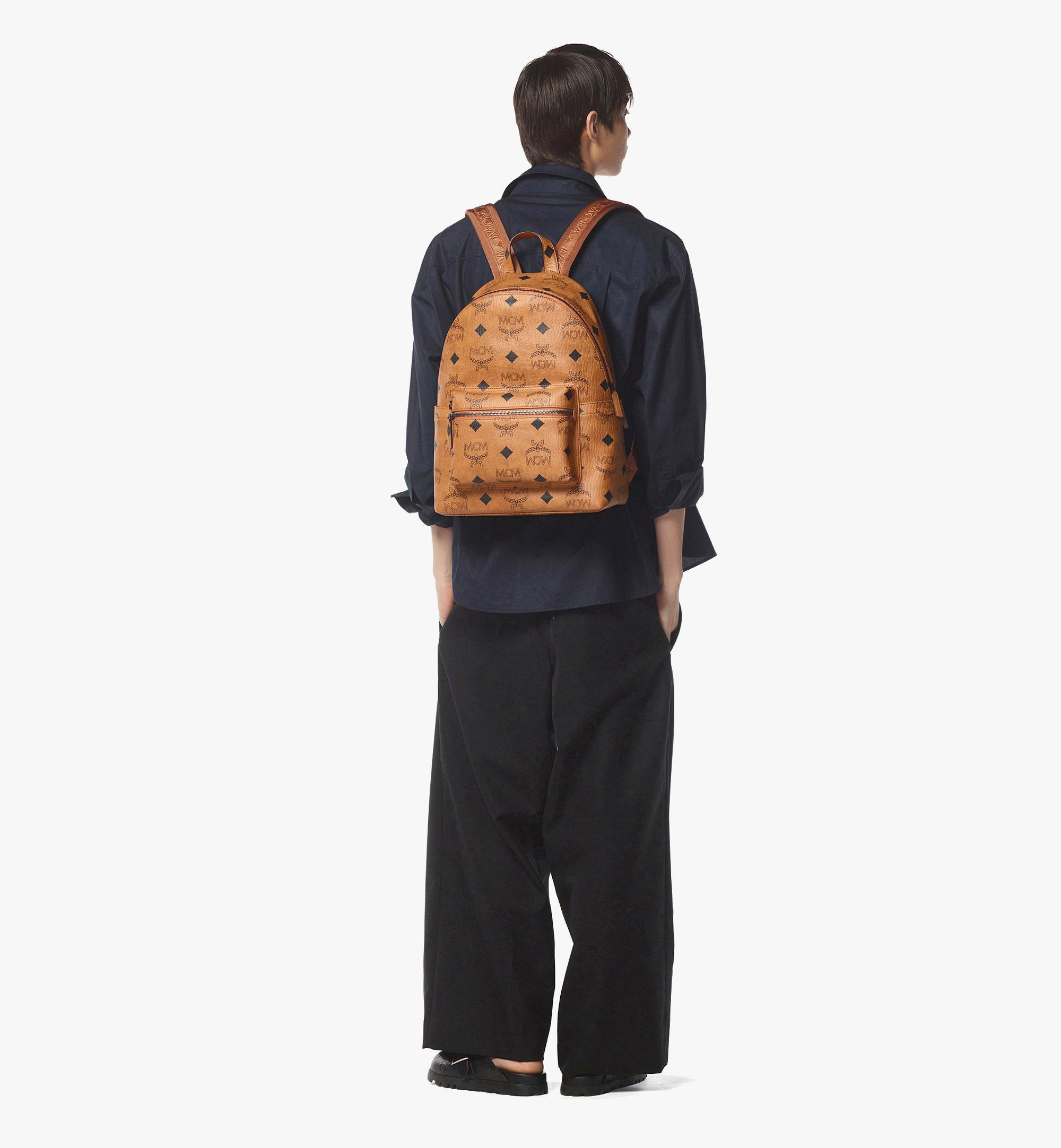 Medium Stark Backpack in Maxi Visetos Cognac | MCM ®US