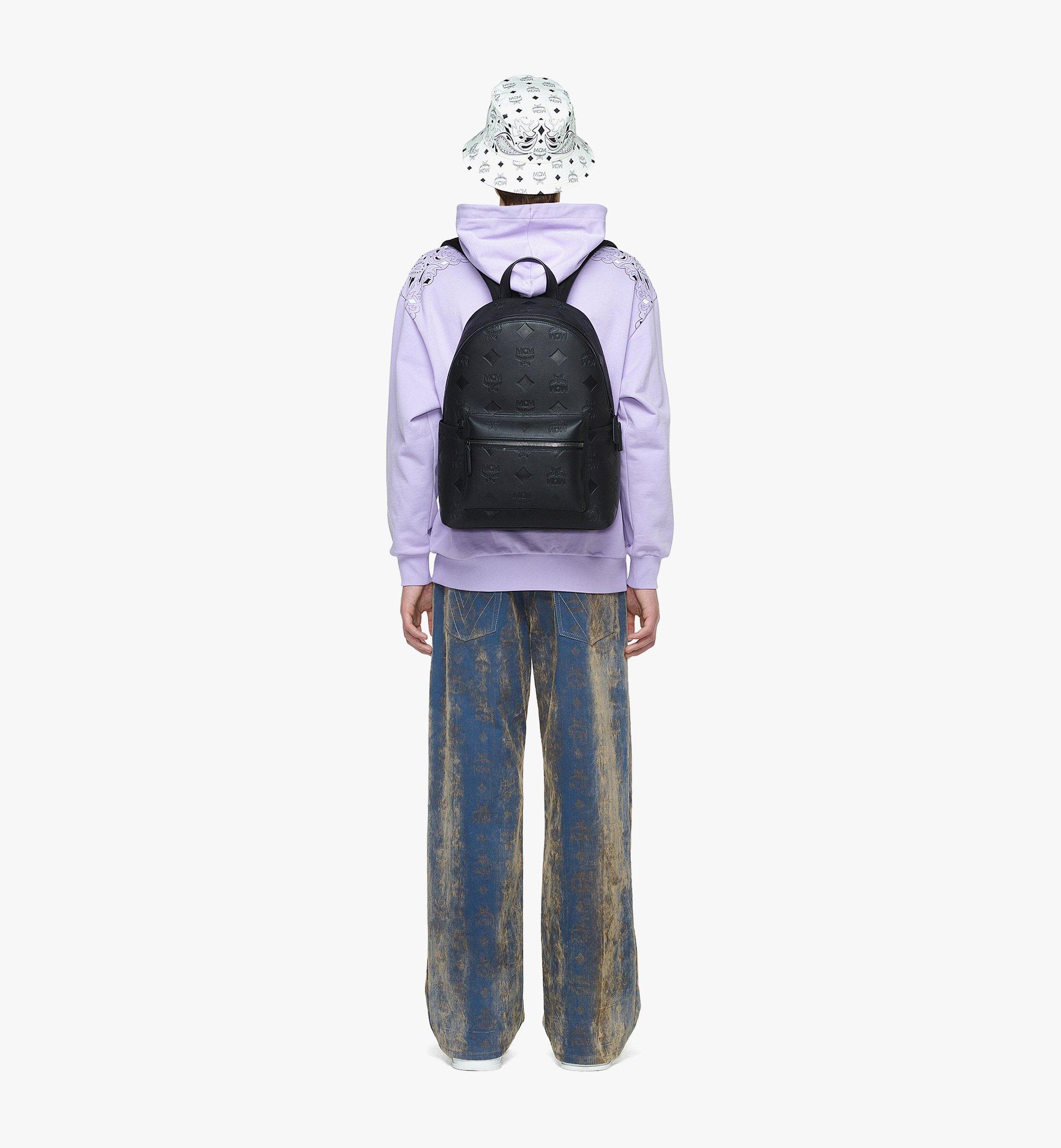Medium Stark Backpack in Maxi Monogram Leather Black | MCM ®CA