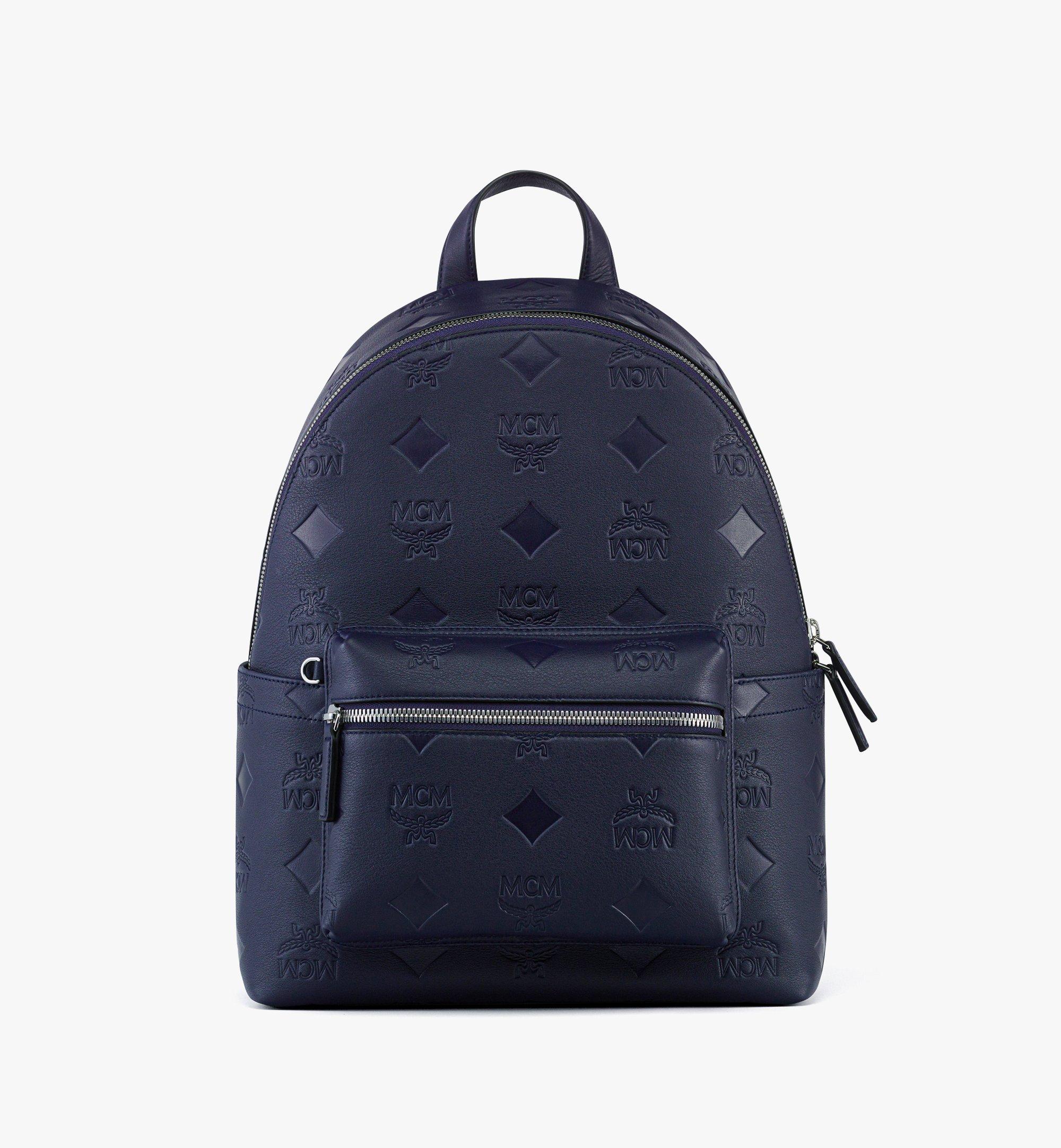 Mcm bookbag blue best sale